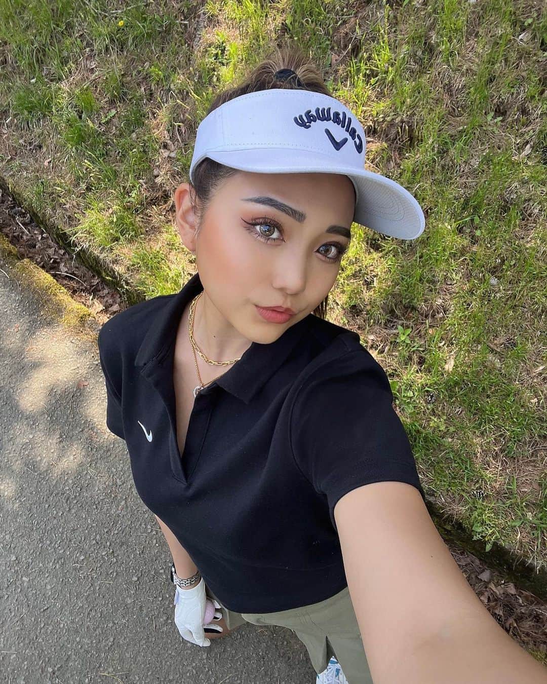NANCYさんのインスタグラム写真 - (NANCYInstagram)「この前のゴルフの時の🏌️‍♀️⛳️  やっとドライバーがまともに打てるようになったから今回のコースは今までで一番楽しめた🌈  ゴルって止まってるボールを打つだけなのに何であんなに難しいんだろう🥹  #golf#ゴルフ女子#ゴルフコーデ#nike#ナイキ#callaway」5月7日 21時47分 - amemiii_320