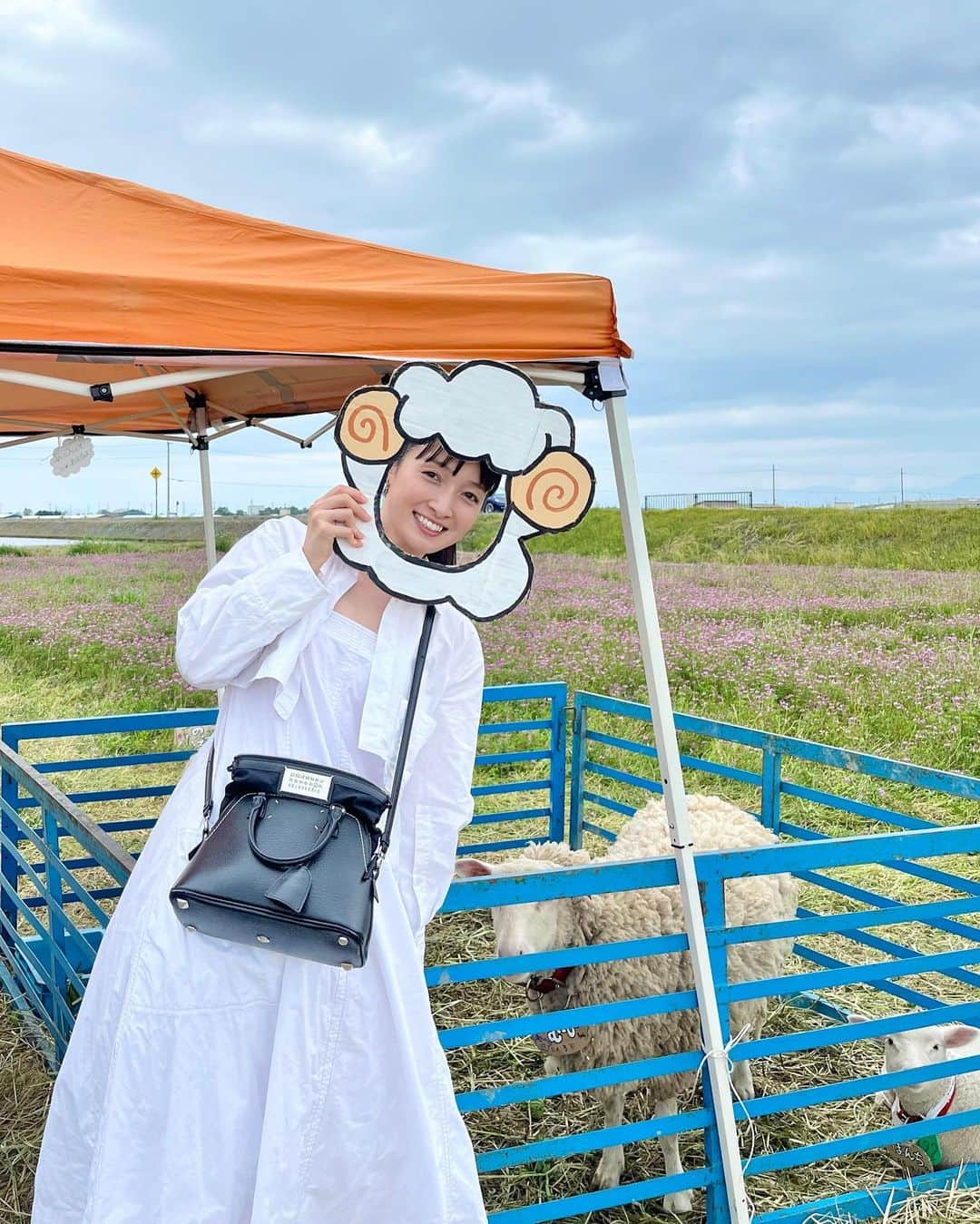 奥村佳恵のインスタグラム：「🐏🩵」