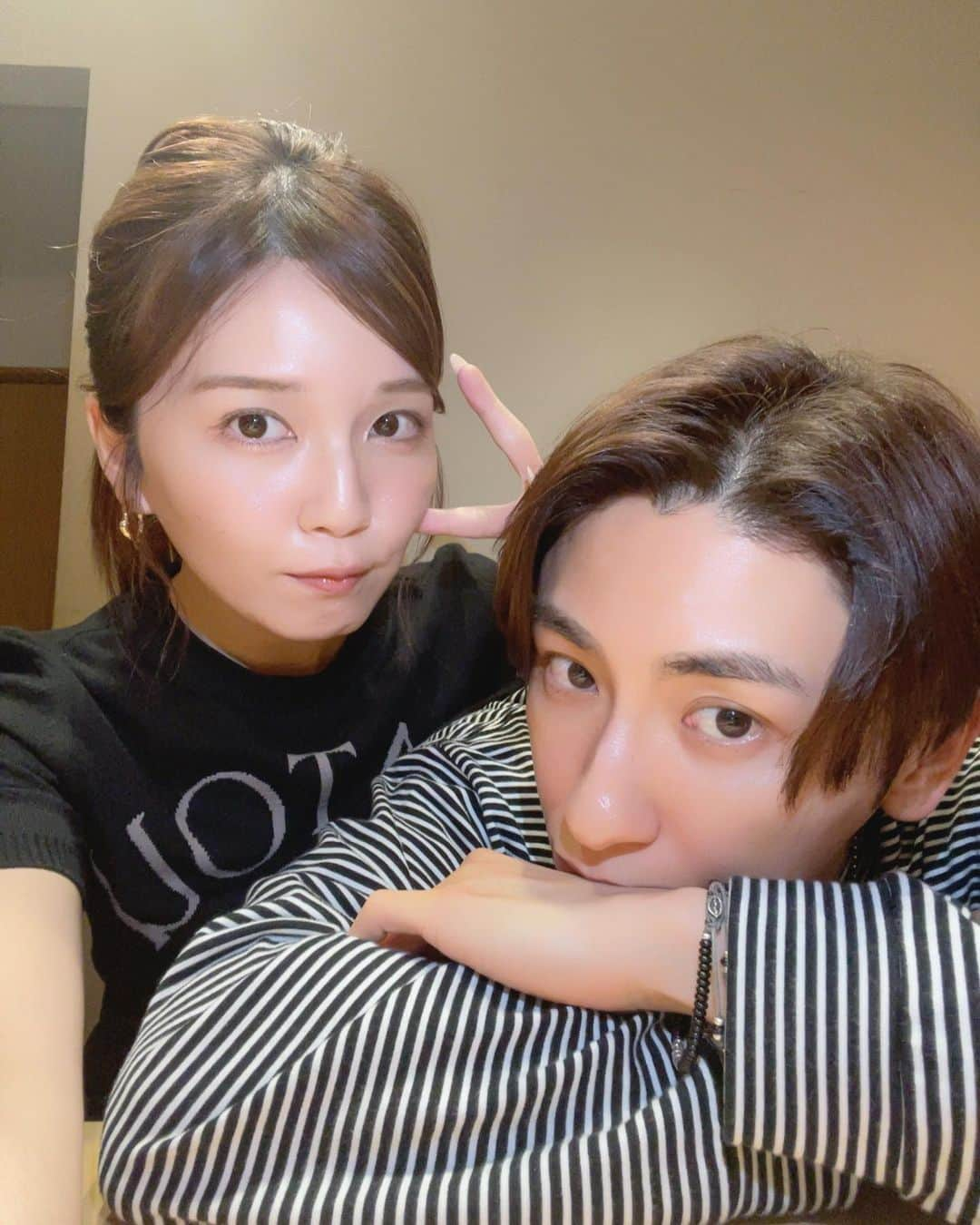 宇野実彩子さんのインスタグラム写真 - (宇野実彩子Instagram)「. 真司郎と再会!!  なんだろ安心感がすごい🤭  Love you brother💙   #AAA  #あたうの」5月7日 22時19分 - misako_uno_aaa