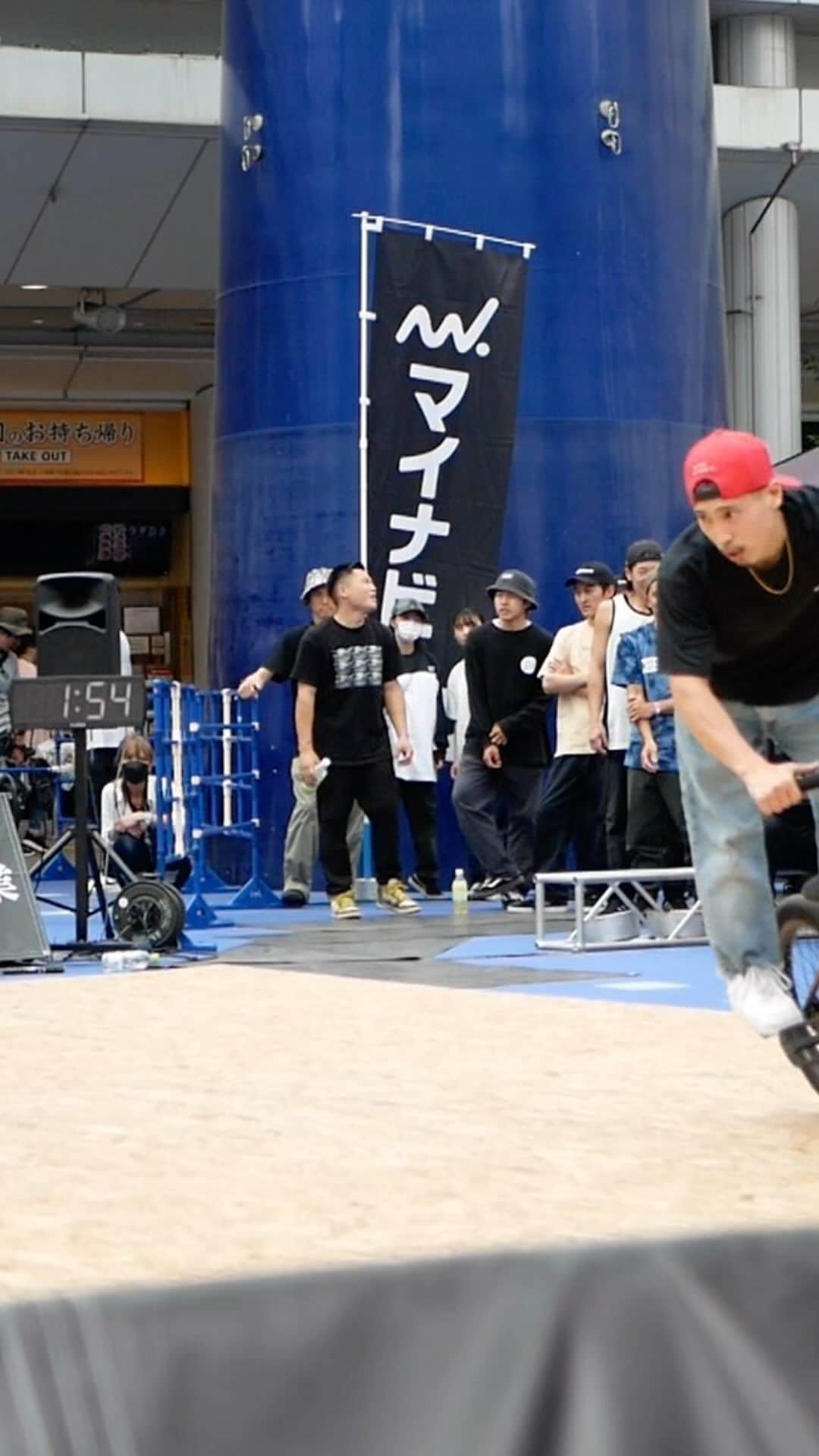 田丸なおとのインスタグラム：「Made this super short one at @jfbf_official qualify.  Just one but feeling was good.  Thanks for everyone who talking a lot there.   @wethepeoplebmx  @columbia_jp @columbia.tokyo   🔊 @___rykey___923 DEMO TAPE   📹 @ginchannel」