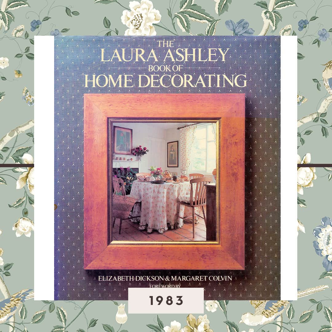 ローラアシュレイのインスタグラム：「In 1983 The Laura Ashley Book of Home Furnishings was published and became hugely influential in home interiors globally.」