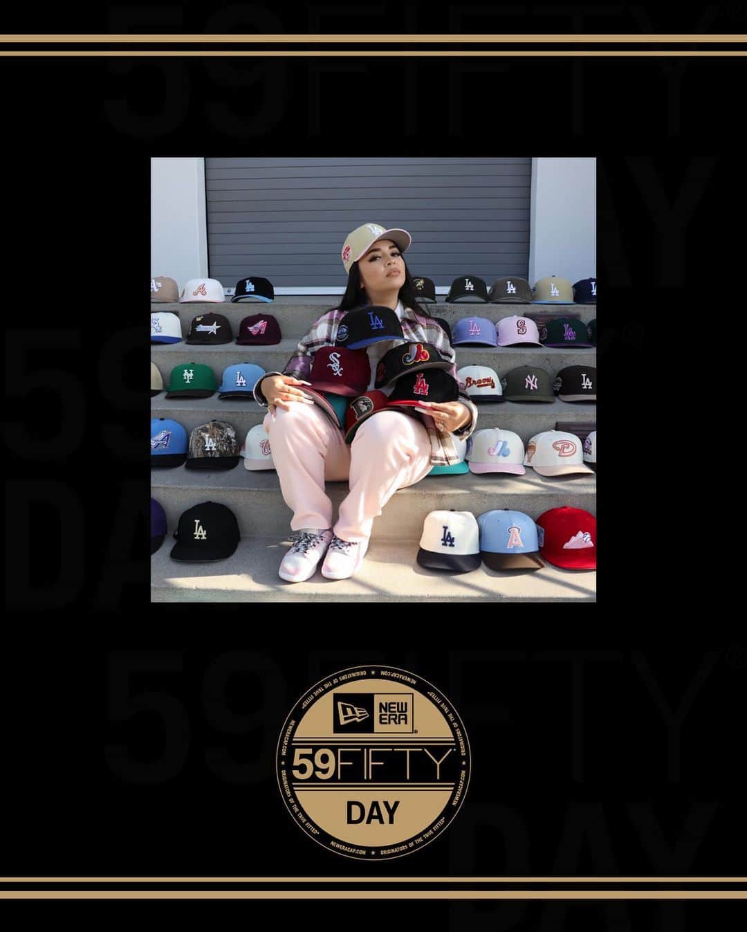 ニューエラ・キャップのインスタグラム：「Our second featured cap collector is Angelina Elias!」