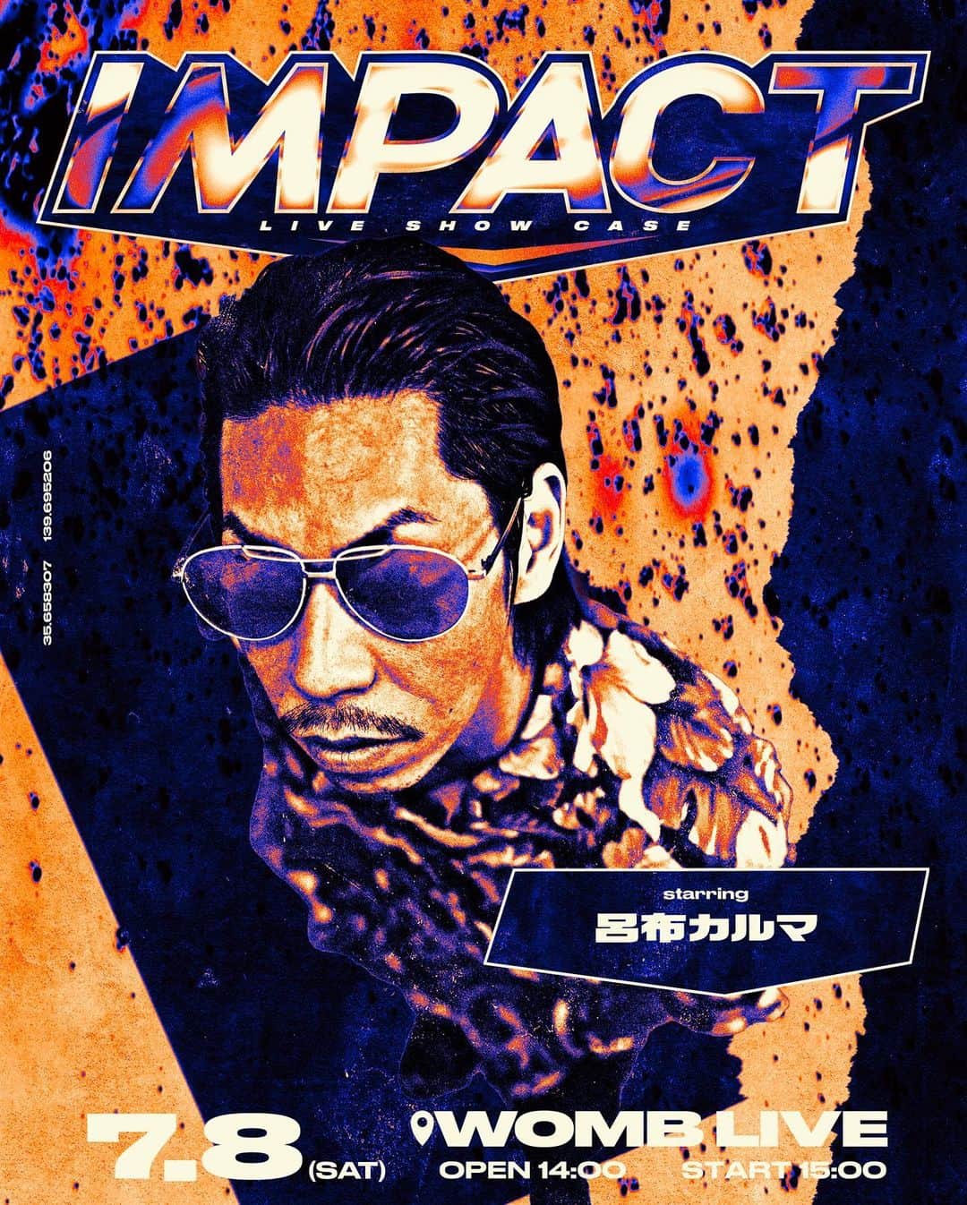 KEN THE 390のインスタグラム：「2023年7月8日(土) IMPACT  会場 : WOMB LIVE  OPEN 14:00 START 15:00  <第一弾出演アーティスト発表!!> 般若 / ICE BAHN / 呂布カルマ / KEN THE 390  [チケット] FC390先行 : 5/8(月) 12:00 ~  一般発売 : 5/13(土) 10:00 ~」