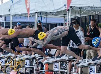 アンソニー・アービンのインスタグラム：「The end is the beginning. New baseline established. Thank you @golden.road.aquatics @finisswim @mastersswimming ………….📷 @mastersswimmingcameraguy」