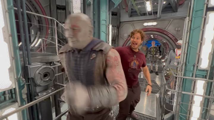 ジェームズ・ガンのインスタグラム：「Sometimes it’s hard getting work done because of all the bits we have to do. #gotgvol3 #guardiansofthegalaxyvol3」
