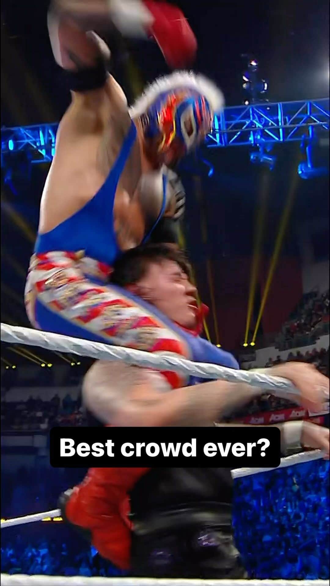 のインスタグラム：「Puerto Rico brought the ENERGY all night long at #WWEBacklash!」