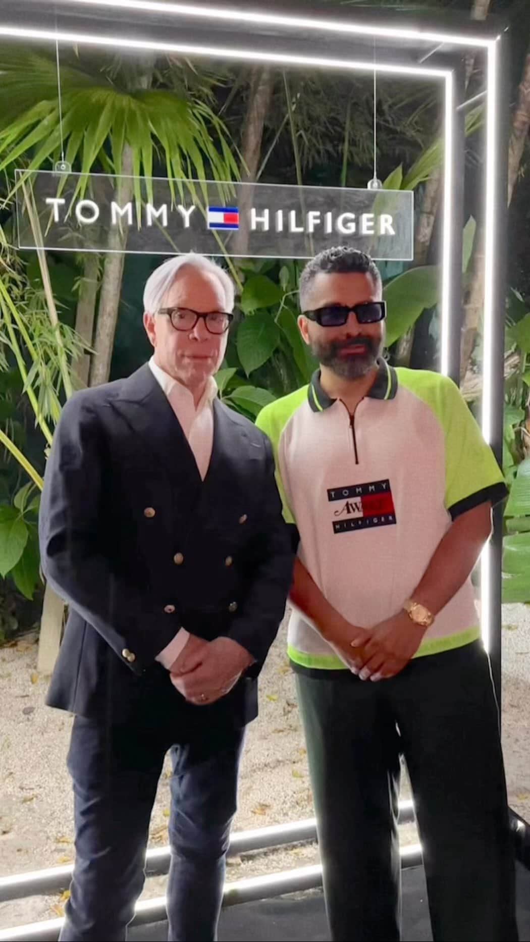 Tommy Hilfigerのインスタグラム：「Fashion and motorsport collide, as we celebrate Miami Race Weekend in South Beach with @GQ. #TommyxMercedesAMGF1xAwakeNY」