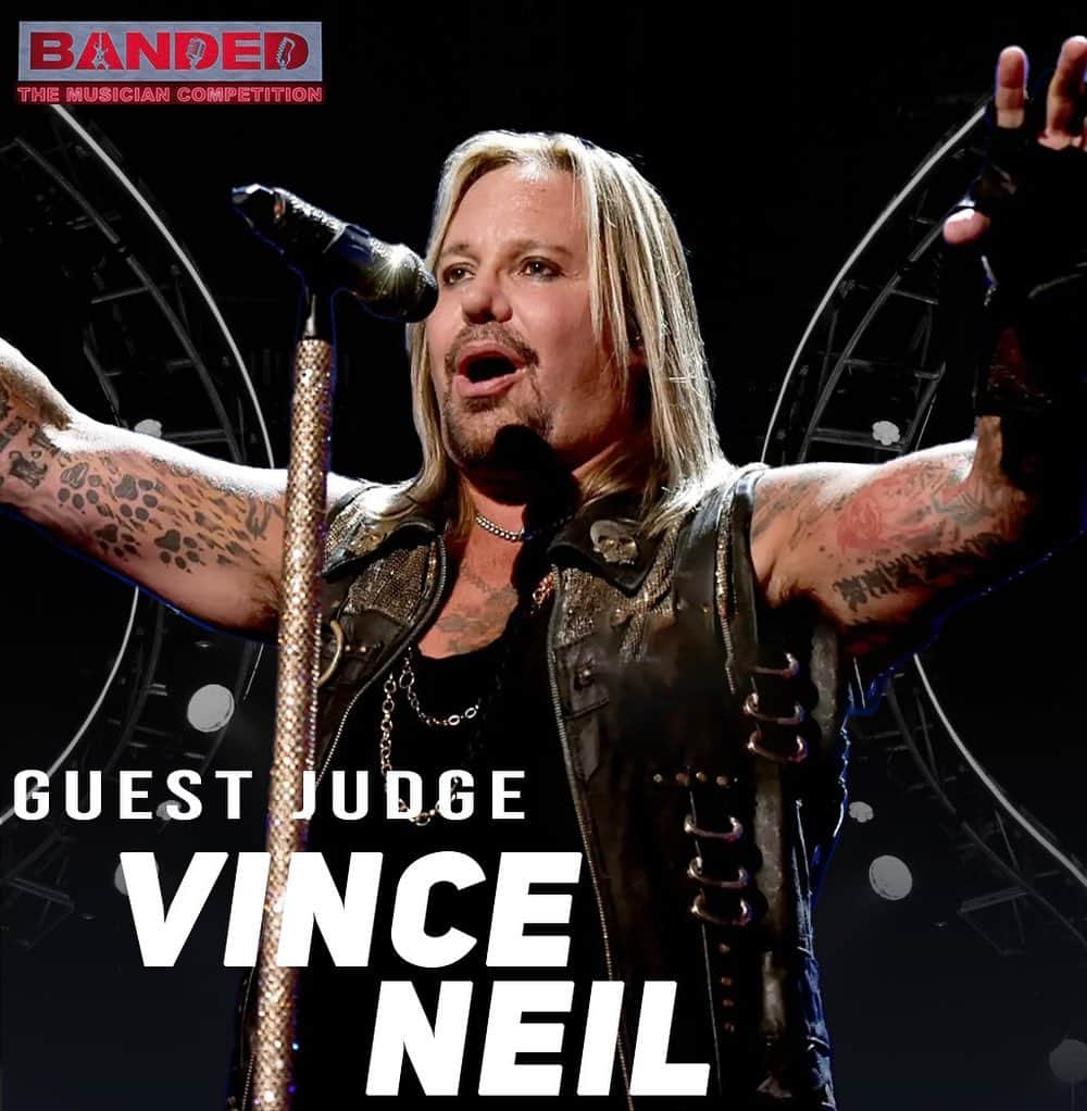 ヴィンス・ニールさんのインスタグラム写真 - (ヴィンス・ニールInstagram)「Introducing our guest judge: Vince Neil. Neil is the lead vocalist for the iconic heavy metal band Mötley Crüe. Tune in Saturday, May 13th, at 9:00 p.m. ET on AXS TV for the premiere of BANDED: The Musician Competition. We are honored to have Vince Neil as a part of BANDED.」5月8日 6時50分 - thevinceneil