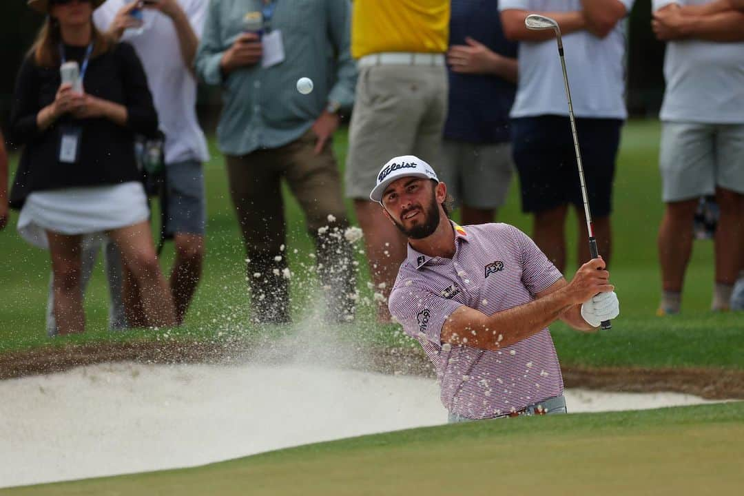 マックス・ホーマのインスタグラム：「Another fun week at the @wellsfargogolf despite not playing good enough defense to defend my title. Need to watch more film I guess. Tied for 8th with some good stuff to build off of before the PGA Championship. Enjoy these pictures of me playing #golf! #pvo」