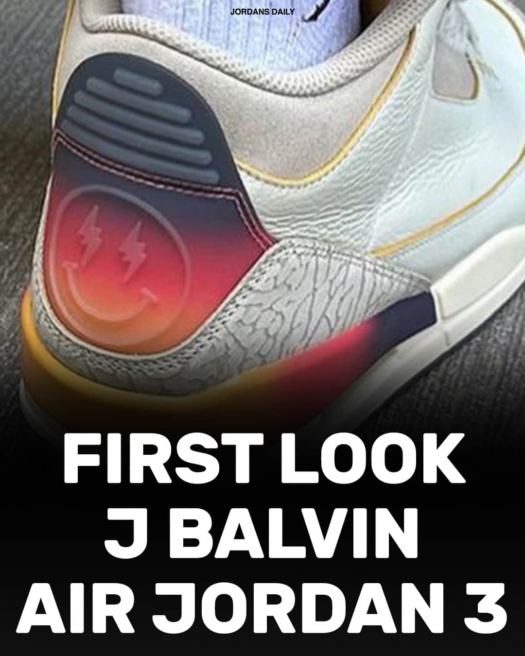 Sneaker News x Jordans Dailyさんのインスタグラム写真 - (Sneaker News x Jordans DailyInstagram)「FIRST LOOK: J Balvin x Air Jordan 3 👀⁠ First impressions!? 💭」5月8日 7時36分 - jordansdaily