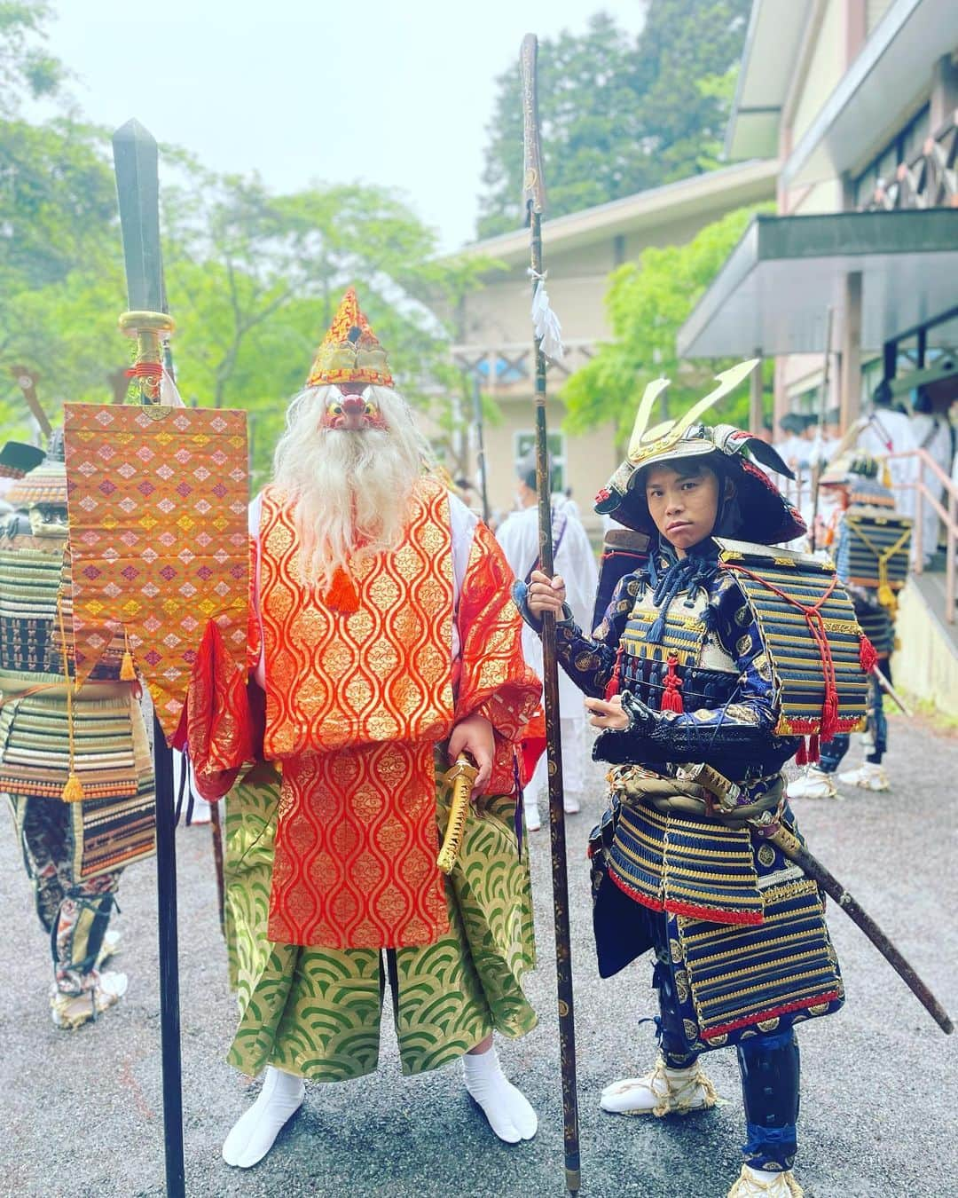 成田童夢のインスタグラム：「天狗の護衛をしてきます👺」