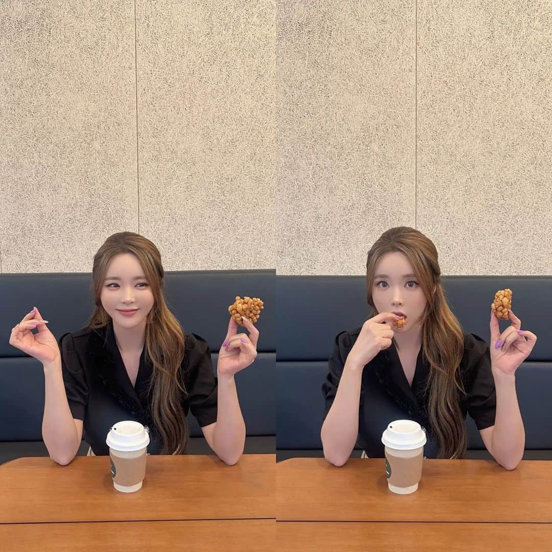 ホン・ジニョンのインスタグラム：「강원도 양구에있는 한까페💕 다른음료들 기다리는동안 잠시 찰칵~📷 사장님이 전날밤에 만드셨다는 오란다 넘맛있짜나요ㅜㅜ 번창하세요 사장니이임!!!🥰」
