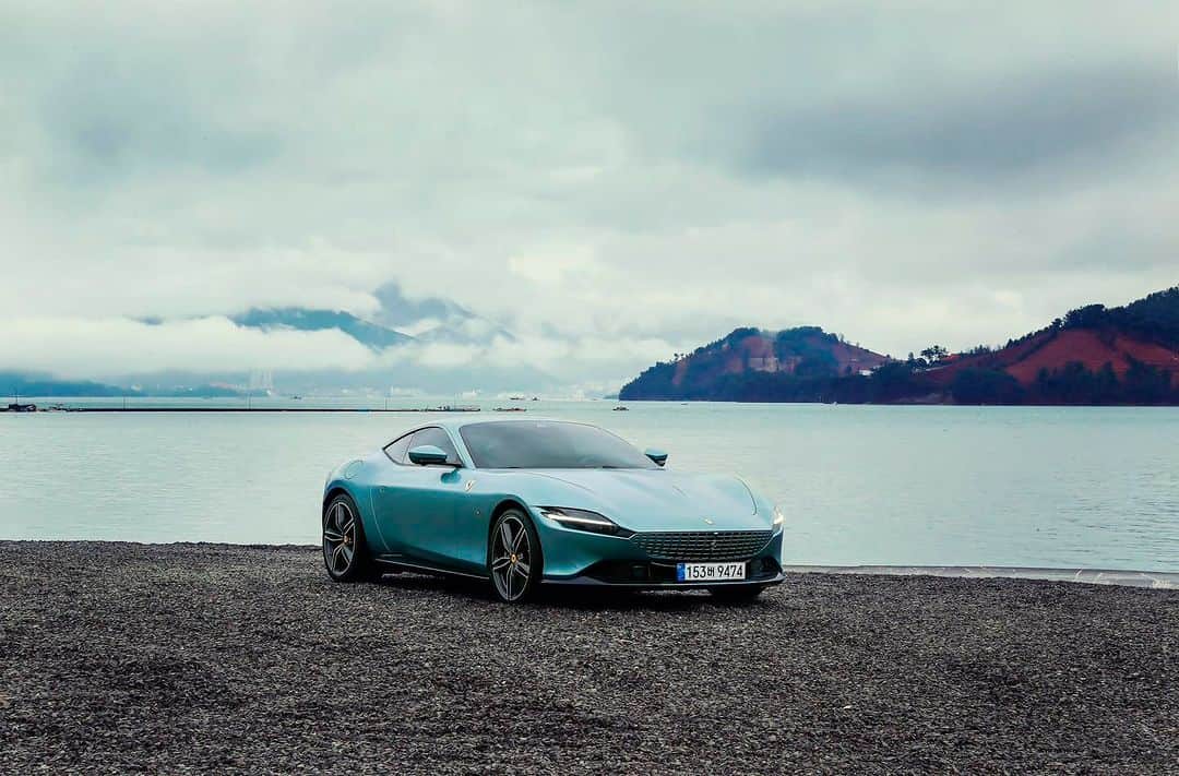 Ferrari APACのインスタグラム：「Soak in the tranquility of spring in the coastal county of Namhae. #FerrariRoma #LaNuovaDolceVita #Ferrari #FerrariAPAC #Korea」