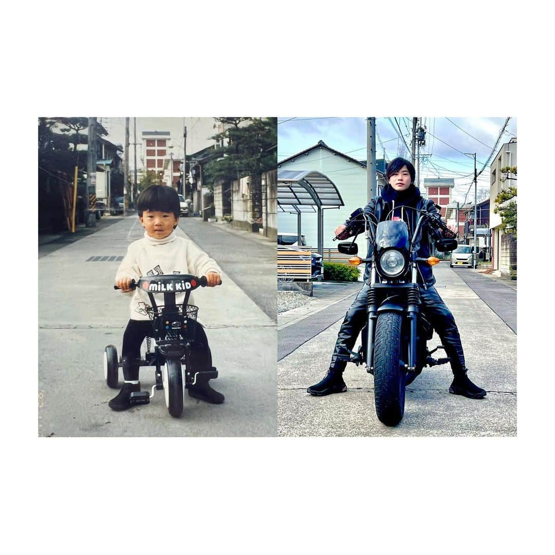 正田尚大のインスタグラム：「🏍👶🏻👨🏻🏍  #rebel #rebel250」