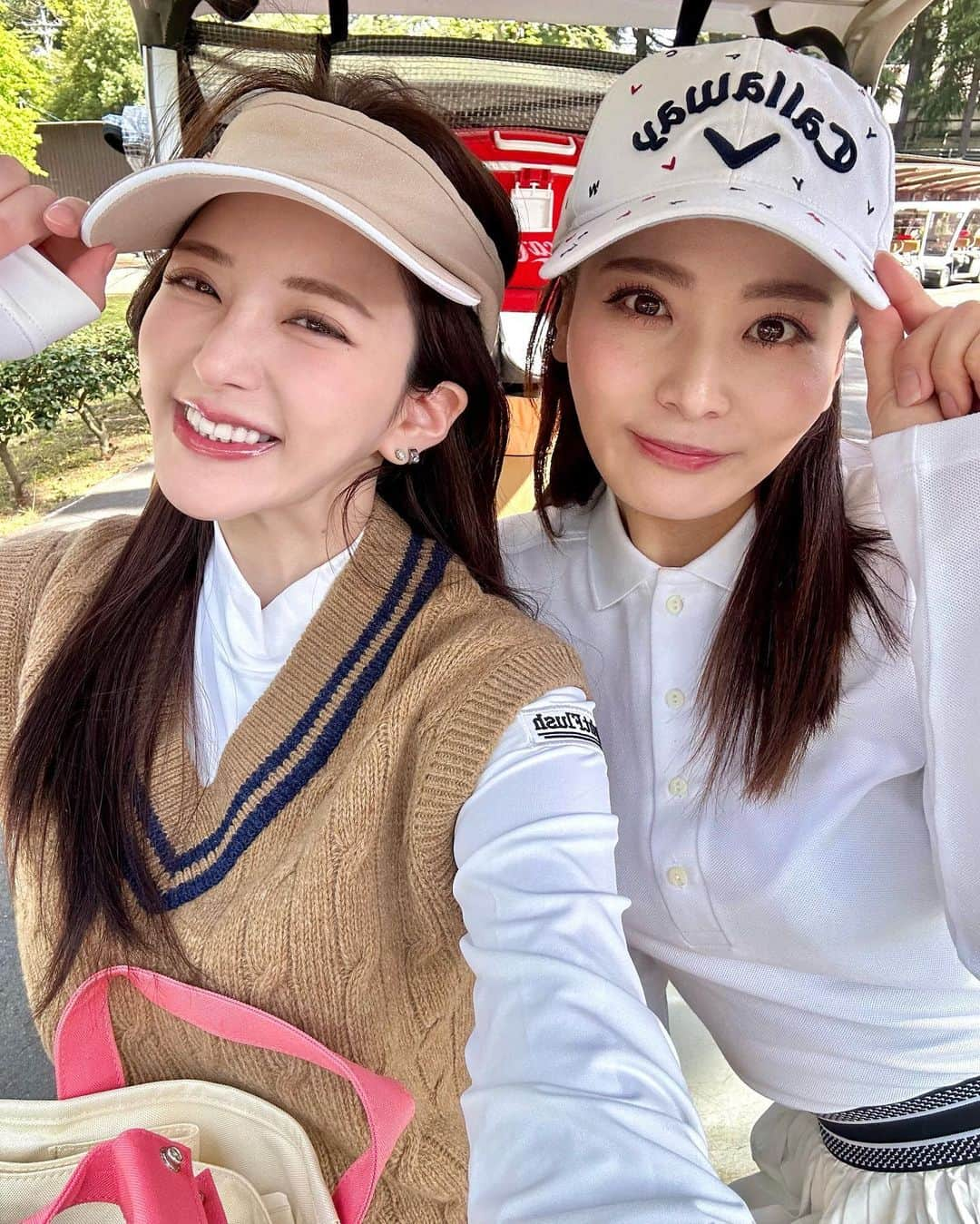 谷亜沙子さんのインスタグラム写真 - (谷亜沙子Instagram)「カートも運転しました⛳️🚜👭」4月14日 14時16分 - asyakodayo