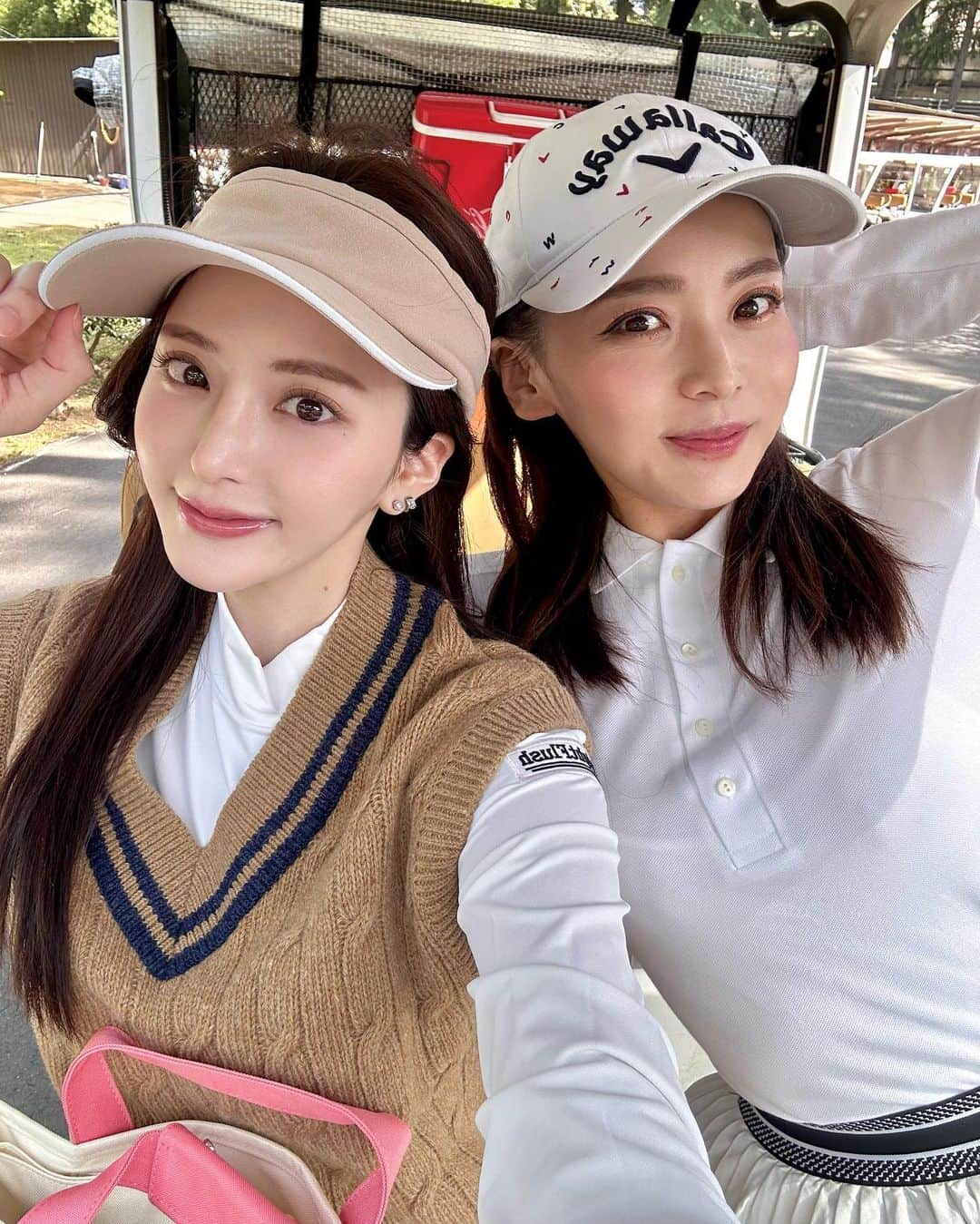 谷亜沙子さんのインスタグラム写真 - (谷亜沙子Instagram)「カートも運転しました⛳️🚜👭」4月14日 14時16分 - asyakodayo