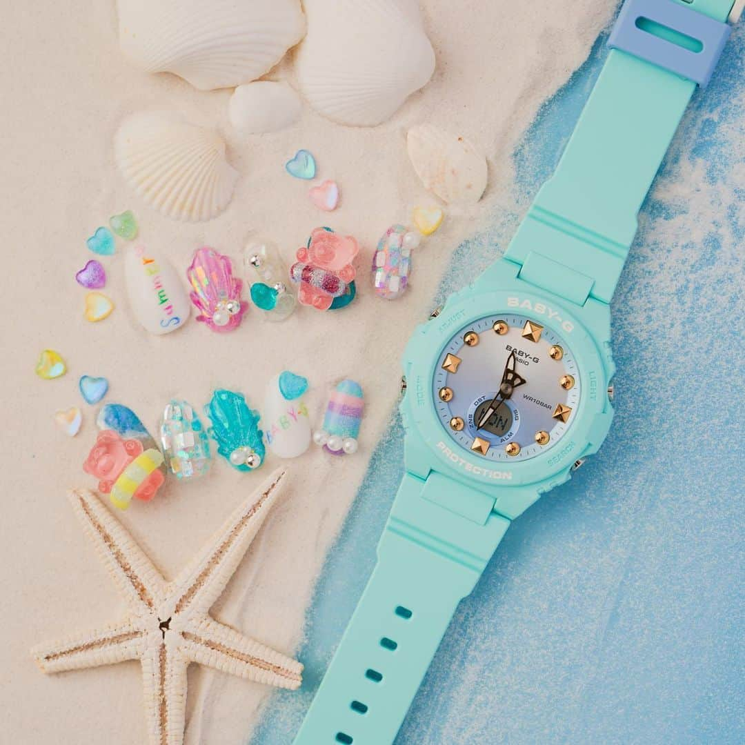 CASIO BABY-G Japan Officialさんのインスタグラム写真 - (CASIO BABY-G Japan OfficialInstagram)「海の色をイメージしたミントカラーがポイントのBGA-320-3AJF✨春夏気分が上がるキュートなネイルとリンクさせて、おしゃれを楽しもう💕 . BGA-320-3AJF ￥14,300 *tax included . #BABY_G #babyg_jp #GSHOCK #G_SHOCK #watch #腕時計 #CASIO #レディースウォッチ #手元倶楽部 #手元くらぶ #腕時計くら部 #腕時計好き  #春モデル #春夏コーデ #春コーデ #ビーチコーデ #ミントカラー #ネイルアート #BGA320」4月14日 14時21分 - babyg_jp