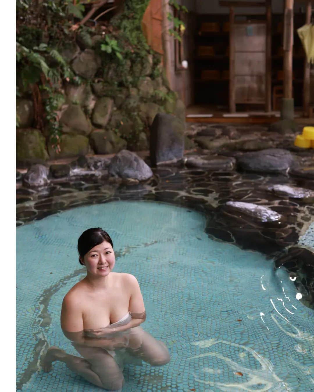 しずかちゃんのインスタグラム：「雰囲気も良いしお湯も良い 変わることなく続いて欲しい」