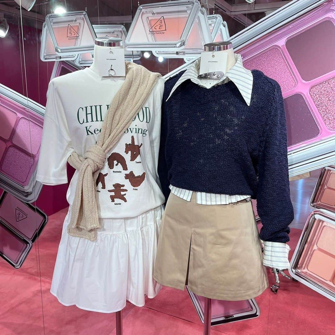 STYLENANDAさんのインスタグラム写真 - (STYLENANDAInstagram)「. STYLENANDA HARAJUKU STORE 新作オススメコーディネート🕊🤎 . 4月も中旬になり暖かくなってきましたね🌤 . そんな暖かい春にピッタリのアイテム沢山入荷しております🌷✨️ . お近くにお越しの際は、ぜひお立ち寄りください🎶 . 【お問い合わせ】 STYLENANDA HARAJUKU 03-6721-1612 . #stylenanda #harajuku #ootd #スタイルナンダ #原宿」4月14日 17時45分 - 3cestylenanda_japan