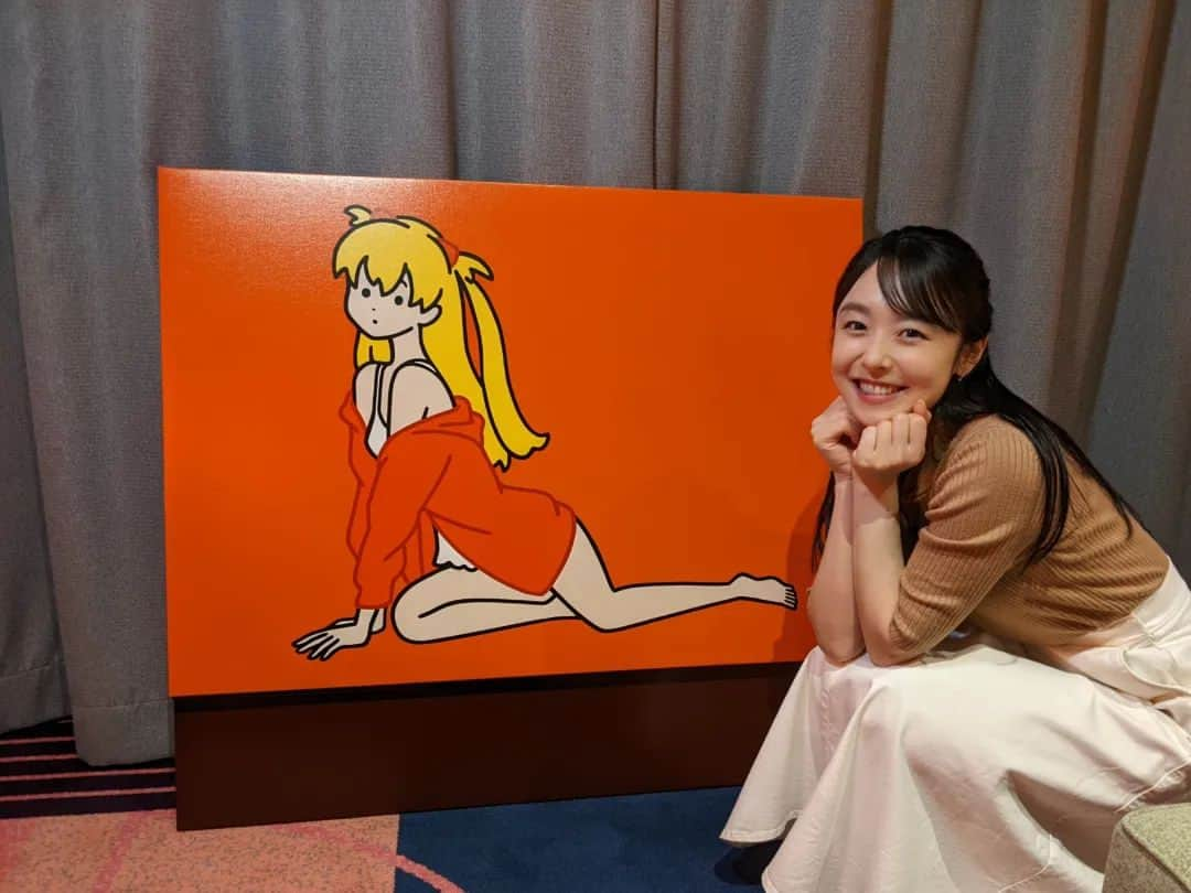 米澤かおりさんのインスタグラム写真 - (米澤かおりInstagram)「. エヴァはお好きですか？  #エヴァンゲリオン #エヴァ #アスカ #コラボルーム #白根ゆたんぽ さん #イラスト #かわいい #hotelgrooveshinjuku」4月14日 17時46分 - kaoriina67