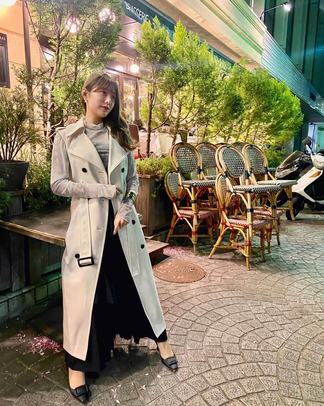 白戸ゆめのさんのインスタグラム写真 - (白戸ゆめのInstagram)「♡  もうベストで出歩ける時期に🦉💓」4月14日 18時18分 - yumeno.s_