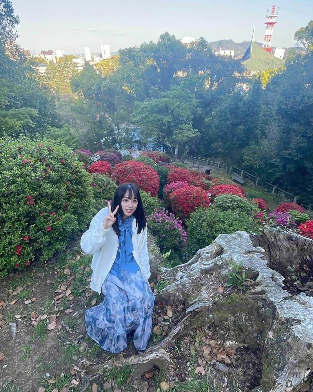 藩彩華のインスタグラム：「先日、私の運転で 諫早公園まで両親を連れて行きました🚗✨ これからはテレビ局の一員として長崎各地を飛び回り、魅力を発掘していきたいので、皆さんも是非是非！ 様々な情報を教えてくださいね🫶🏻」