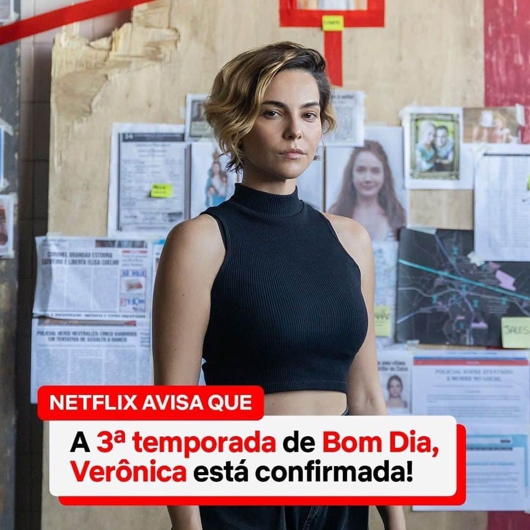 Tainá Müllerのインスタグラム：「Netflix mandou avisar 🗣️  Repost from @netflixbrasil • A terceira temporada de Bom Dia, Verônica está confirmada. A pergunta que fica é: será que a Verônica vai conseguir ter um bom dia?」