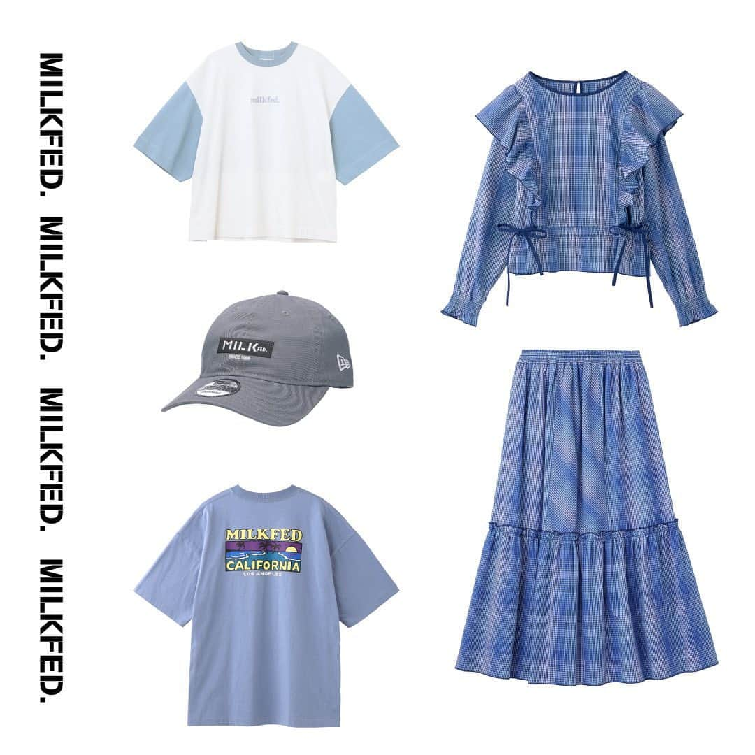 MILKFED.さんのインスタグラム写真 - (MILKFED.Instagram)「【RECOMMEND COORDINATE】 ⁡ ♡WHITE × BLUE♡ ⁡ ⁡ ⁡ #milkfed #milkfedjp #ミルクフェド #ガーリーストリート #カジュアルコーデ大人可愛い #カジュアルガーリー #ガーリーファッション #大人ガーリー #新作 #春服コーデ #春カラー #春アイテム #ブルーコーデ #ブルーカラー #ブルーTシャツ #ブルースカート #チェックブラウス #チェックスカート #推しカラー #推しカラーコーデ #ニューエラ #ニューエラキャップ #newera #着回しコーデ #着回しアイテム」4月14日 21時03分 - milkfedjp