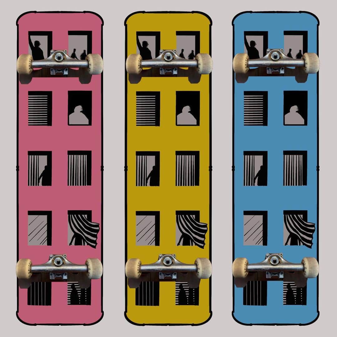 浅野忠信のインスタグラム：「Square skateboards」
