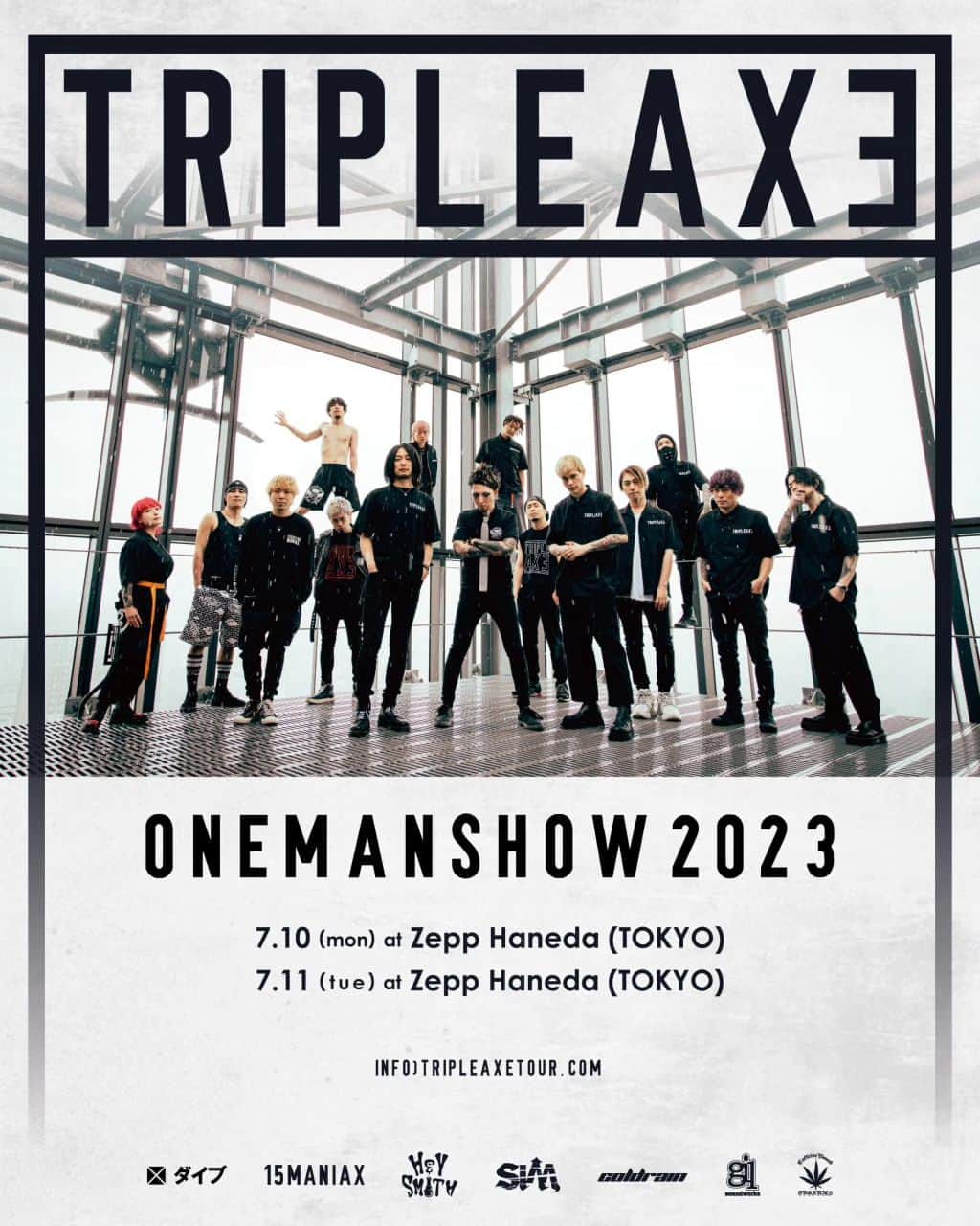 HEY-SMITHのインスタグラム：「【TRIPLE AXE ONE MAN SHOW 2023】  チケットオフィシャル2次先行受付開始！ (23日(日)23:59まで)  https://eplus.jp/tripleaxe/  #TAT23 #coldrain #HEYSMITH #SiM」
