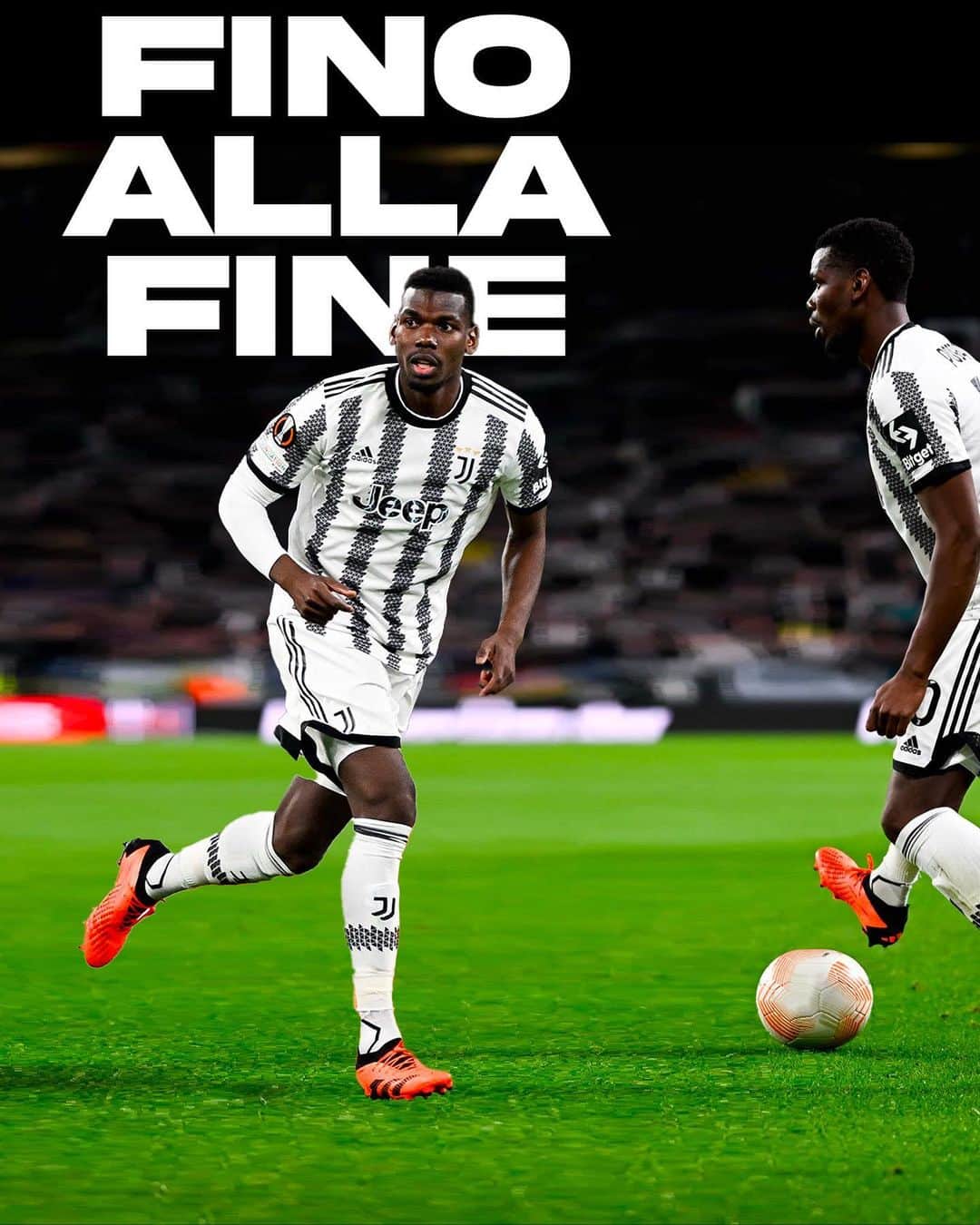 ポール・ポグバのインスタグラム：「Fino alla fine 🙌🏾」