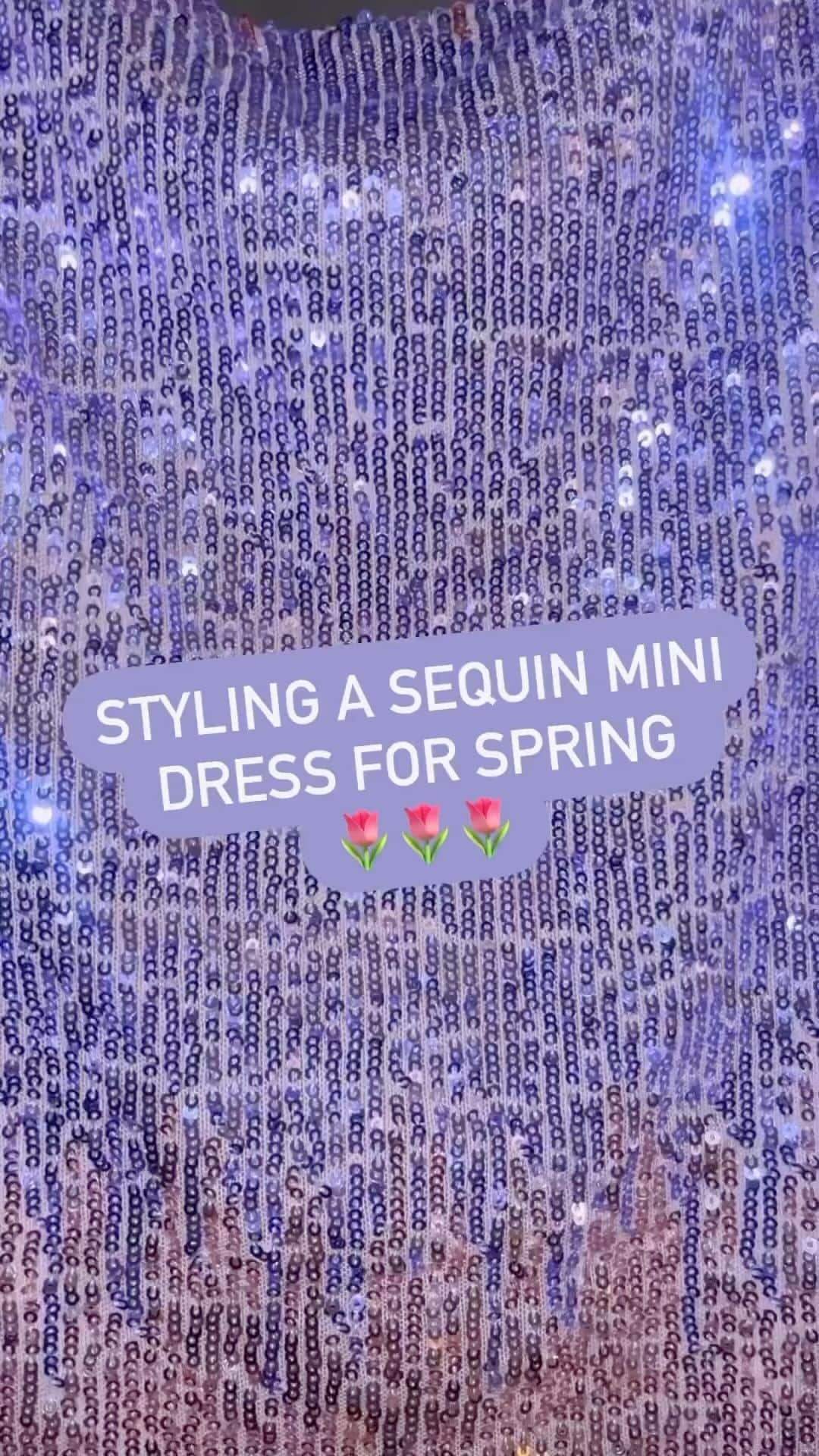Macy'sのインスタグラム：「Glittering #sequins aren’t just for your next event. Get inspired by #MacysStyleCrew Ambassador, @arianna.paulina and wear something #sparkly all spring long. #SpringStyle #DressInspo」