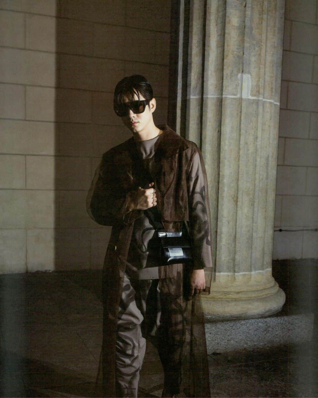 MYKITAのインスタグラム：「Accidental Retro-Renaissance with STUDIO13.2 in Pitch Black/Zanzibar as worn by @mario_mm38 and shot by @tarekmawad for @numerothailand」