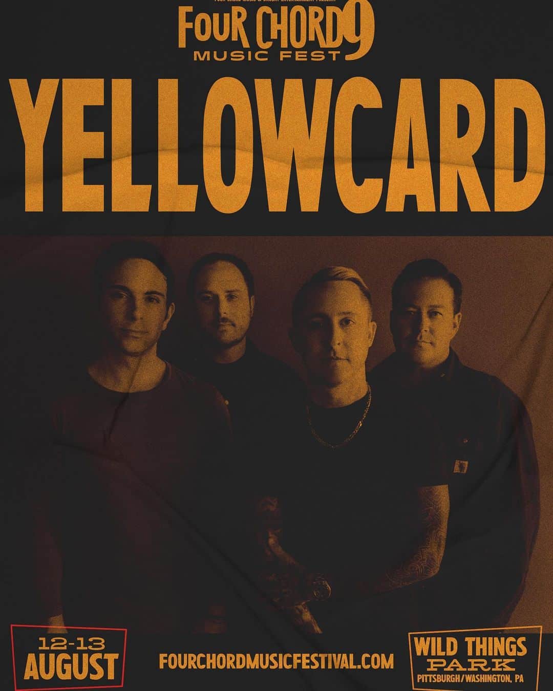 Yellowcardさんのインスタグラム写真 - (YellowcardInstagram)「🟡 Yellowcard will be performing their landmark record, “Ocean Avenue,” on Day 1 (8.12) at the 9th annual Four Chord Music Fest. Only GA 🎟️ remain (link in bio)!! #fourchordmusicfestival #yellowcard」4月14日 22時56分 - yellowcard