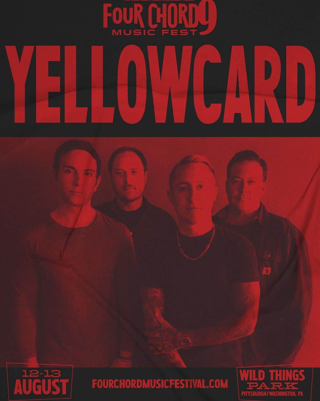 Yellowcardさんのインスタグラム写真 - (YellowcardInstagram)「🟡 Yellowcard will be performing their landmark record, “Ocean Avenue,” on Day 1 (8.12) at the 9th annual Four Chord Music Fest. Only GA 🎟️ remain (link in bio)!! #fourchordmusicfestival #yellowcard」4月14日 22時56分 - yellowcard