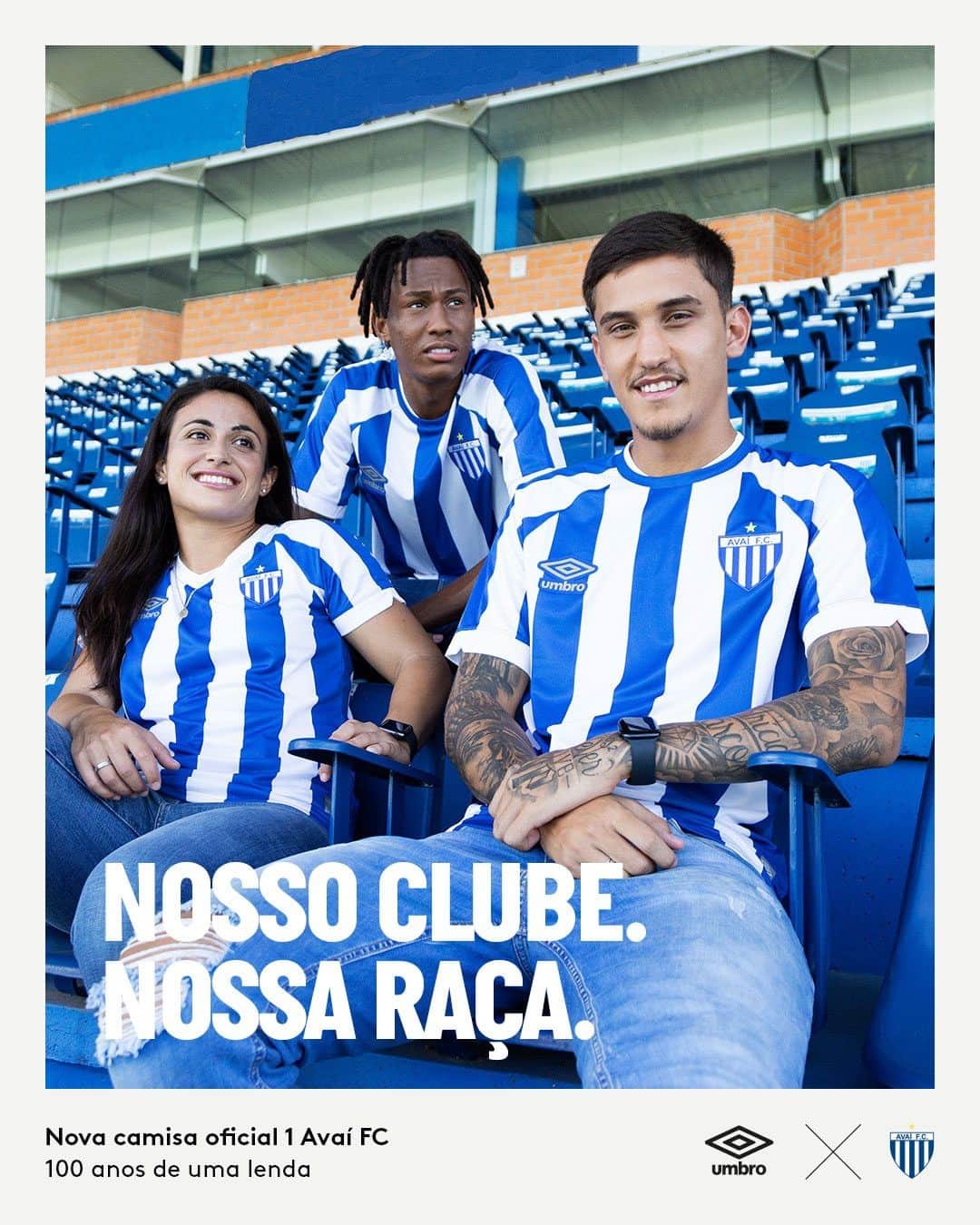 UMBROのインスタグラム：「Our Club. Our Bravery.  @avaifc 23/24 Home & Away jerseys 🔵⚪.  Available via umbro.com.br  #umbro #avaifc #thisisourgame」