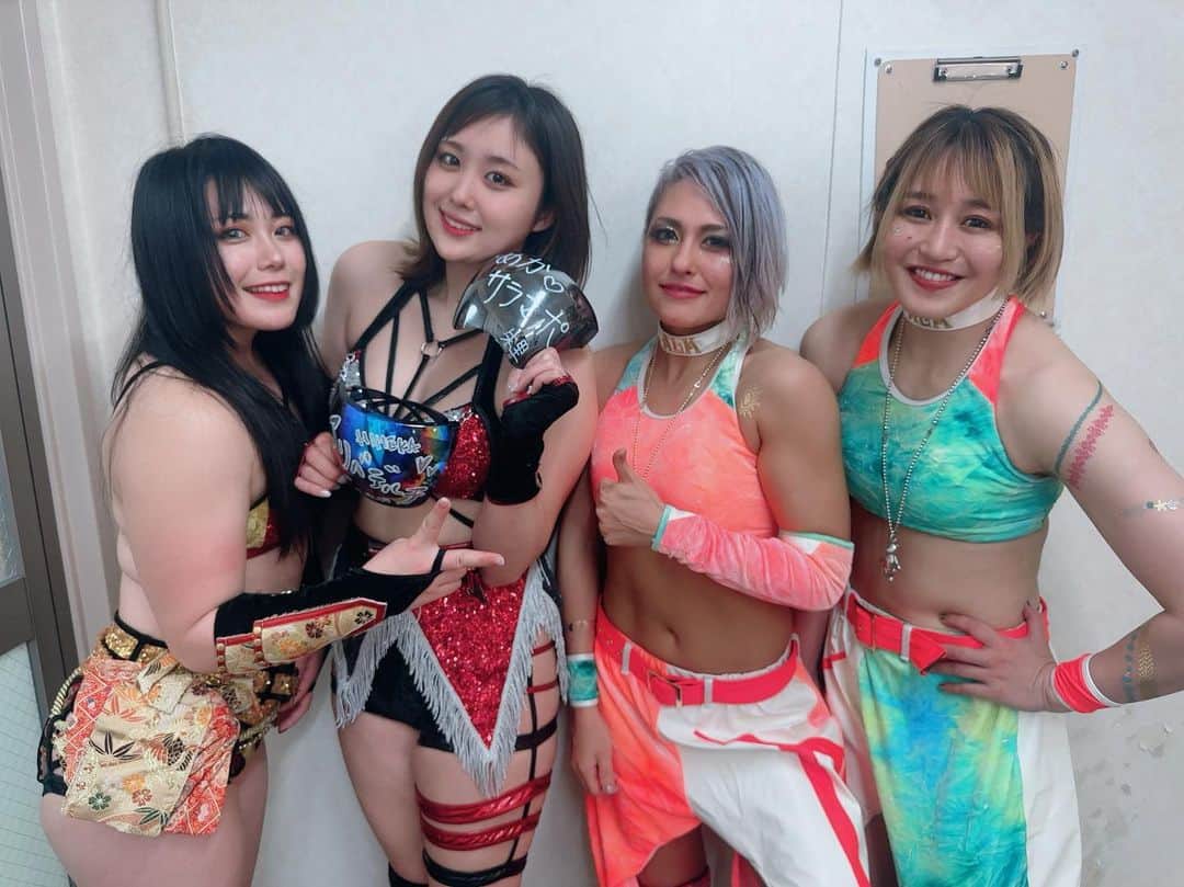 のインスタグラム：「たくさんたくさんありがとう  #stardom #prowrestling #ALK」
