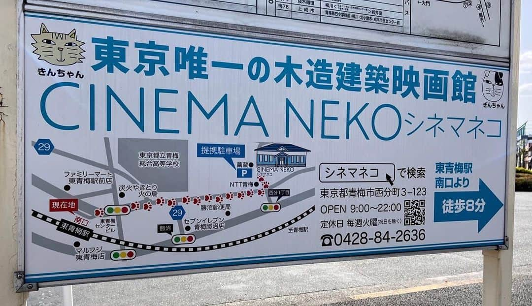 長谷川初範のインスタグラム：「お洒落な現代木造建築映画館で観劇を。^_^ 『リングワンダリング』『アルビノの木』上映。」