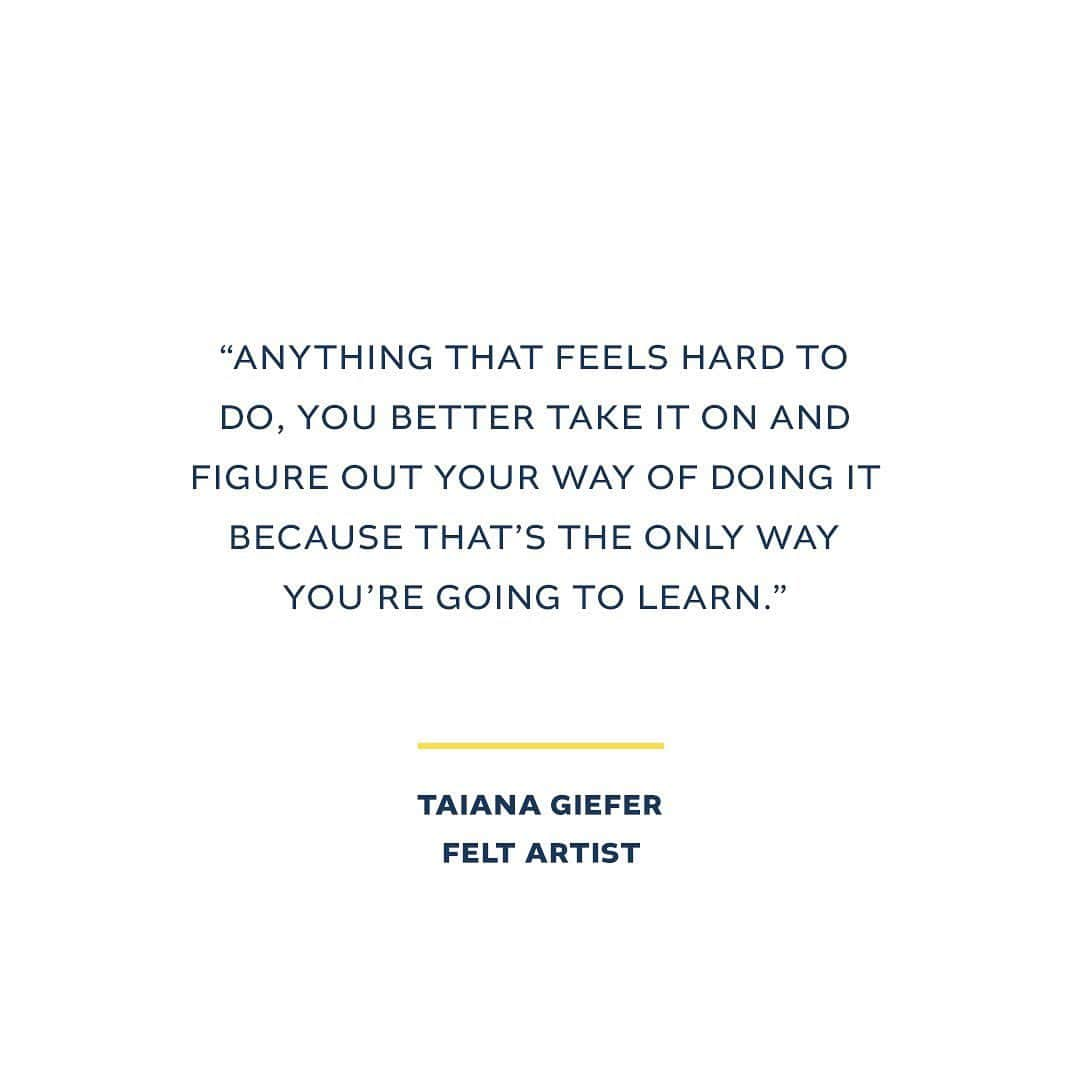 シービーズさんのインスタグラム写真 - (シービーズInstagram)「“My dream for others is for them to just try things. Anything you can imagine doing, there’s a video on Youtube teaching you how to start. Accidents are going to happen and that’s the moment you invent a new way of doing something—I mean, that’s what happened to me and now I’m sought out for it. The worst future is one where we all end up the same and turn into an analogous heap. My dream for people is to keep being weird and eccentric and to make things you truly love because I guarantee even if it’s not for everyone, someone out there is going to love it.” – Artist & Felter, Taiana Giefer of @taianadesign   SeaVees was reborn when our founder turned a daydream into a day job. In the #daydreamer series, we're sharing the inspiring stories of people making their dreams a reality.  📷 @dirtbagdarling #feltart #daydreamer #entrepreneur #artist」4月15日 1時45分 - seavees