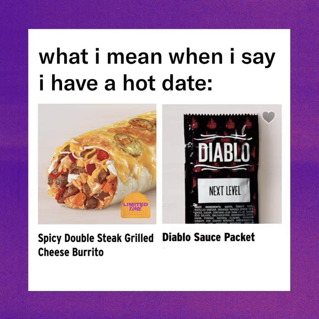 Taco Bellのインスタグラム：「We’d swipe right.」