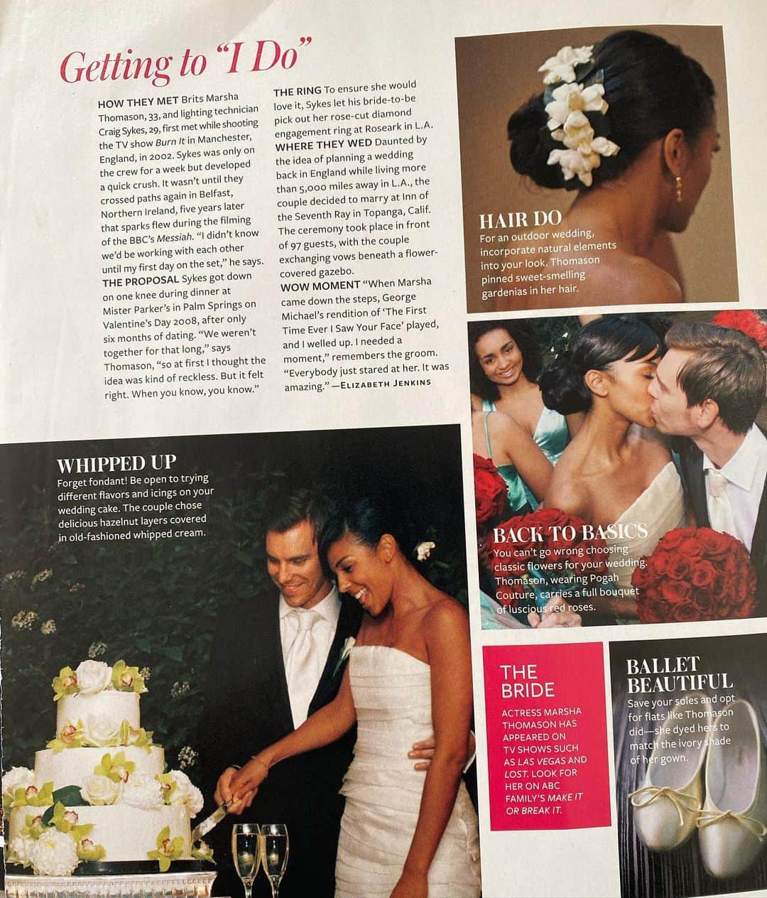 のインスタグラム：「We celebrated our 14 year wedding anniversary last week and I just came across this piece from InStyle Weddings. Look at those babies!!! I love you Craig!❤️」