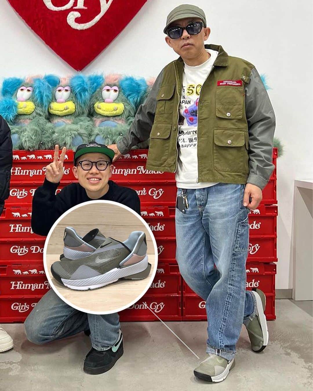 Nice Kicksさんのインスタグラム写真 - (Nice KicksInstagram)「After being spotted wearing a pair of Nike Go FlyEase, @nigo has reportedly signed a deal with Nike, per @complexsneakers 😳  The founder of BAPE and Human Made has been a frequent collaborator with adidas over the past 20 years making the move to sign with Nike a surprising turn of events. Human Made x Nike could be on the way in 2024 👀」4月15日 3時40分 - nicekicks