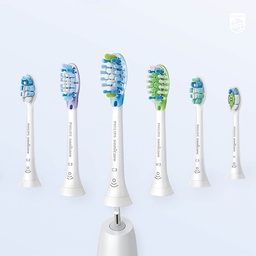 Philips Sonicareのインスタグラム：「Say goodbye to cold and flu season! Replace your brush head, get rid of winter germs, and get back into a healthy routine this Spring.   Order your Philips Sonicare brush head replacements today.   #PhilipsSonicare #Toothbrush」