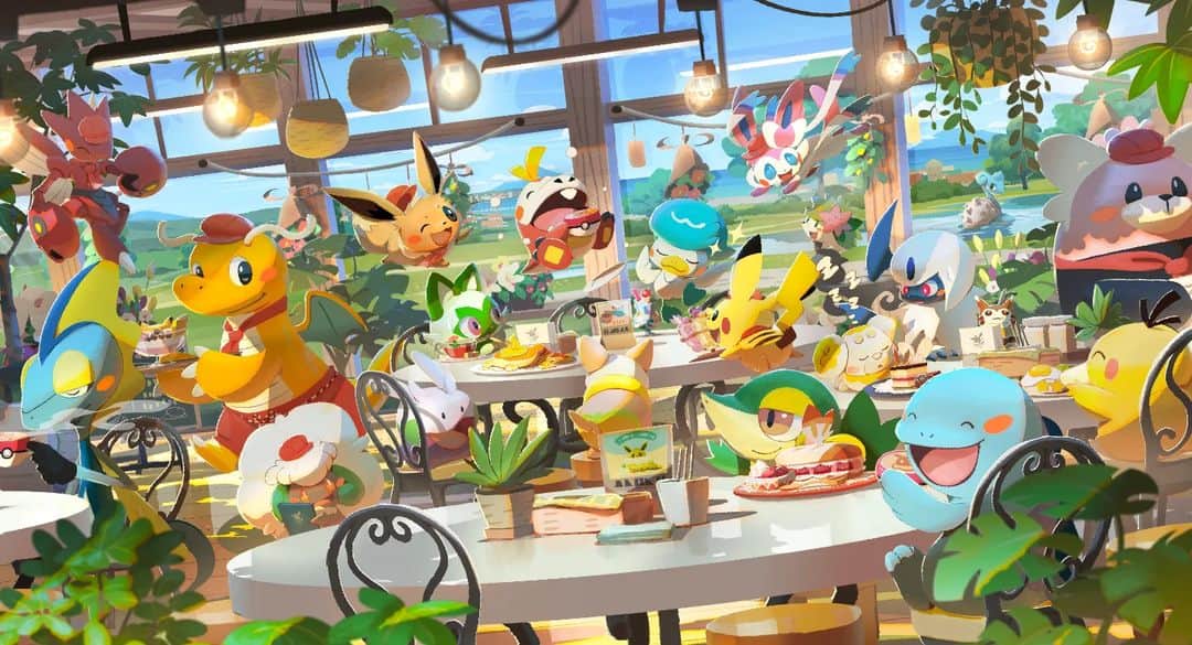 Pokémonさんのインスタグラム写真 - (PokémonInstagram)「Swipe to add more friends to the cafe! ➡️  🍰☕️ #PokemonCafeReMix」4月15日 4時21分 - pokemon