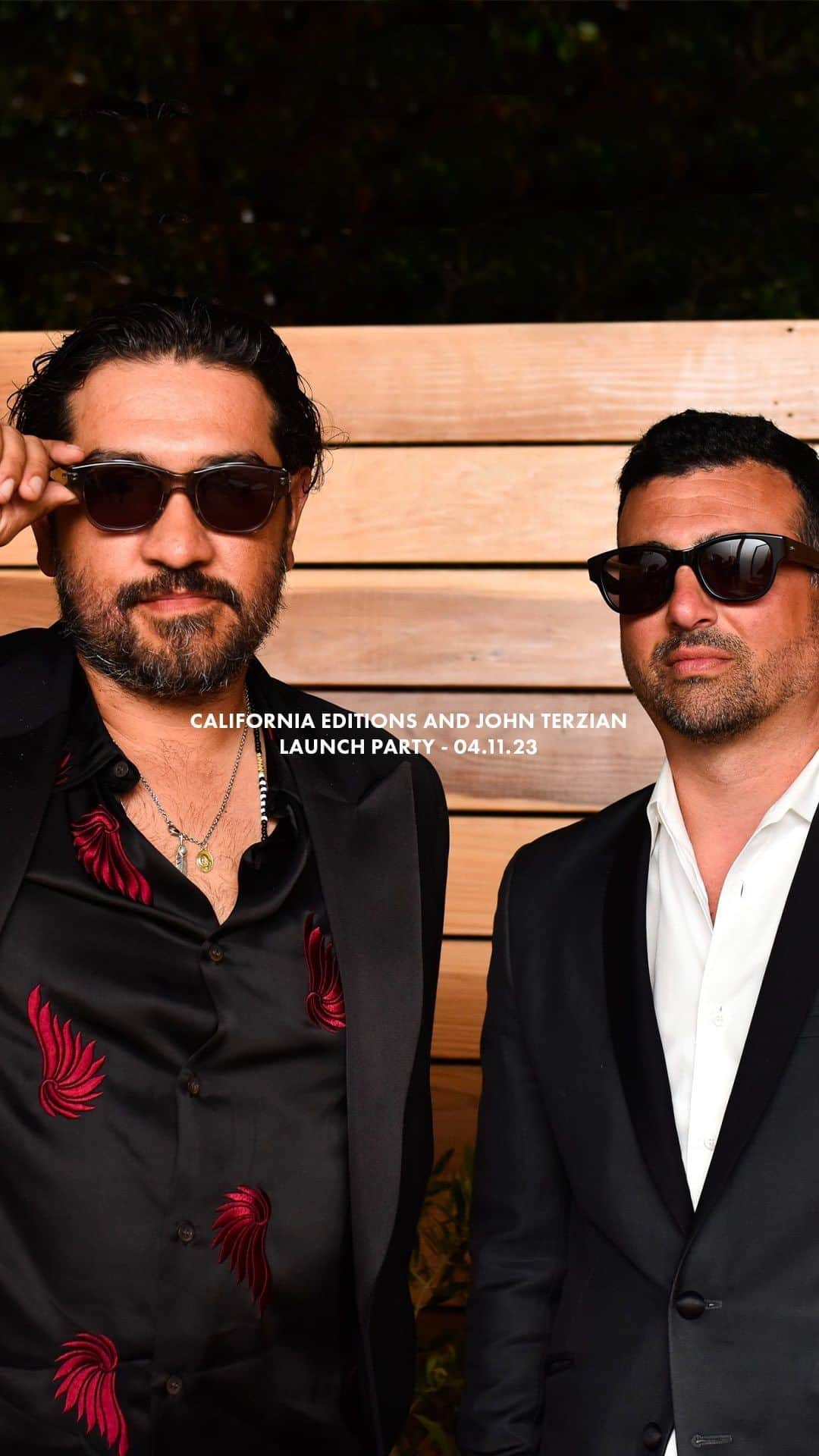 ジーエルシーオーのインスタグラム：「In celebration of our first California Editions style, GLCO x John Terzian, we co-hosted an evening fête with Terzian himself. Though we are sworn to secrecy on most of the night’s events — as is the norm in a Terzian establishment — good times were had.」