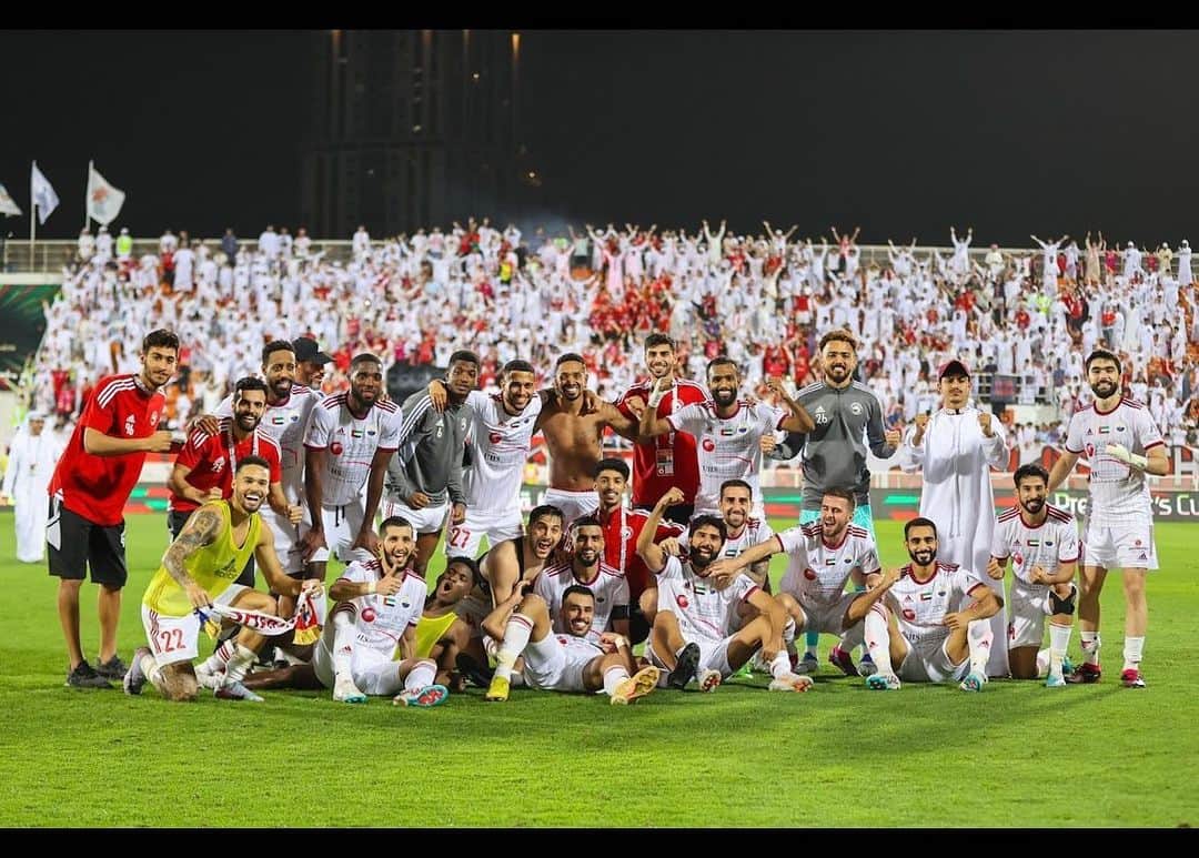 のインスタグラム：「Another Final for this Club , this Supporters and this Team ! Congrats to Everybody ! Let’s bring IT home again 🤍❤️ @sharjahfc」