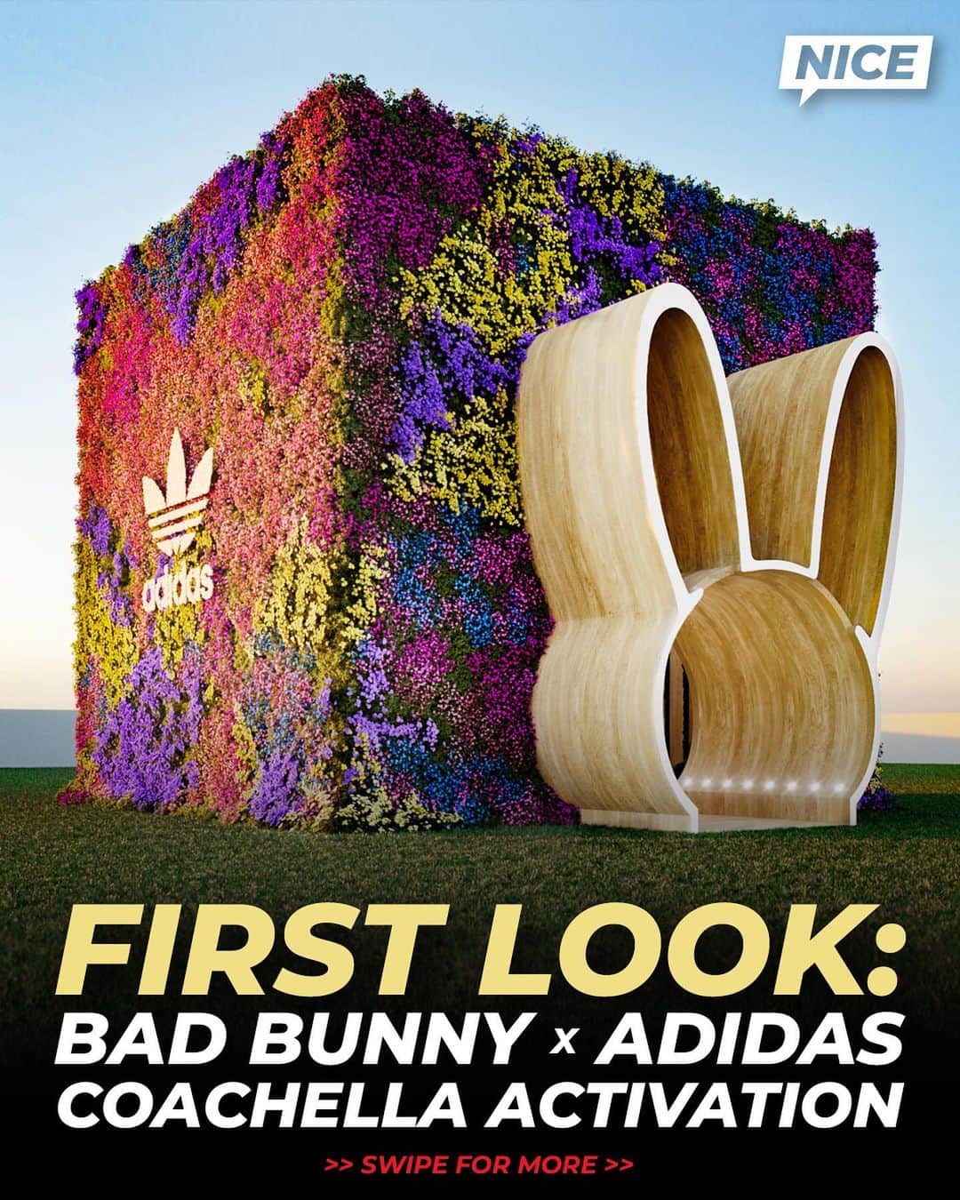 Nice Kicksさんのインスタグラム写真 - (Nice KicksInstagram)「@badbunnypr and adidas did it BIG for Coachella 🌼🌸🌺」4月15日 10時30分 - nicekicks