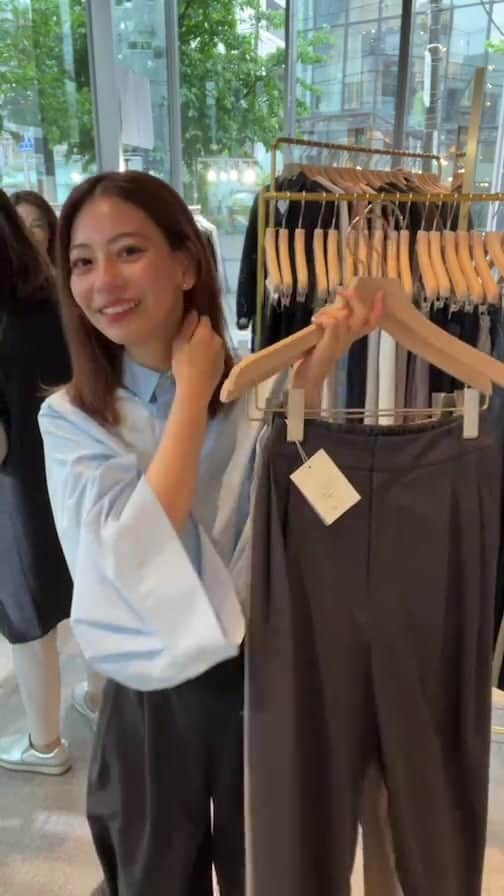 貴田理沙のインスタグラム：「@ishi.lisalisa アイテム紹介🫶 明日まで代官山でpopupしてます！ 遊びにきてね🧡」