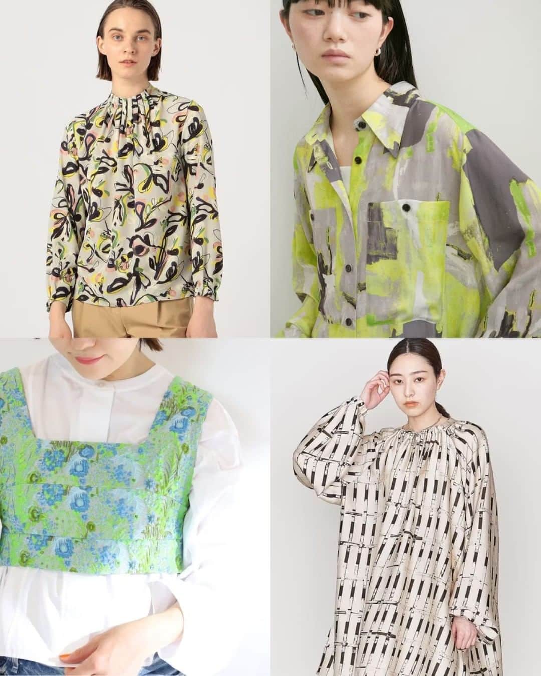 ルミネ公式のインスタグラム：「#weeklyrecommend_ilumine ・ “パッと華やぐ柄トップスを春の味方に。” ・ 取り入れるだけで一気に華やぐ柄アイテムは、今年らしいニュアンスのカラーや素材感に注目。トップスを変えて、コーディネートも旬顔へブラッシュアップしよう。 ・ 【WEEKLY RECOMEND】0413 ・ いますぐ着たいスタイリング＆アイテム特集を毎週更新。詳細はハイライトから。  #lumine #ルミネ #ilumine #アイルミネ #fashion #coordinate #コーデ #ootd #TOMORROWLAND #トゥモローランド #IENA #イエナ #ADAMETROPE #アダムエロペ #UNITEDARROWS #ユナイテッドアローズ #ファッションコーデ #コーディネート」