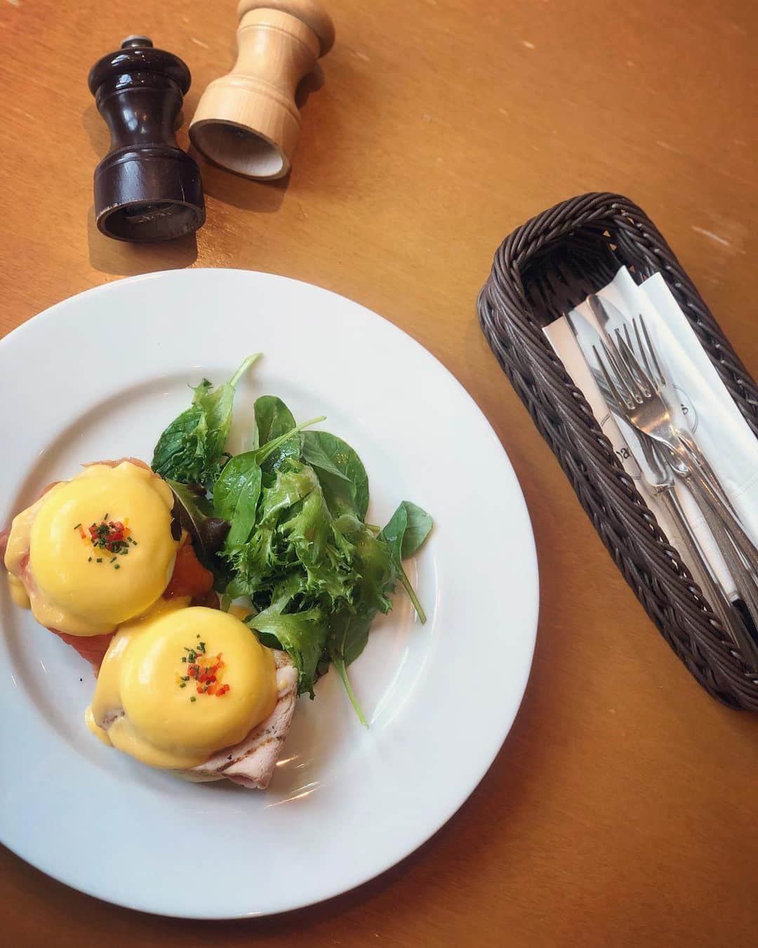 白戸ゆめののインスタグラム：「🥞  系列同期が東京来てたので プチランチ🤗」